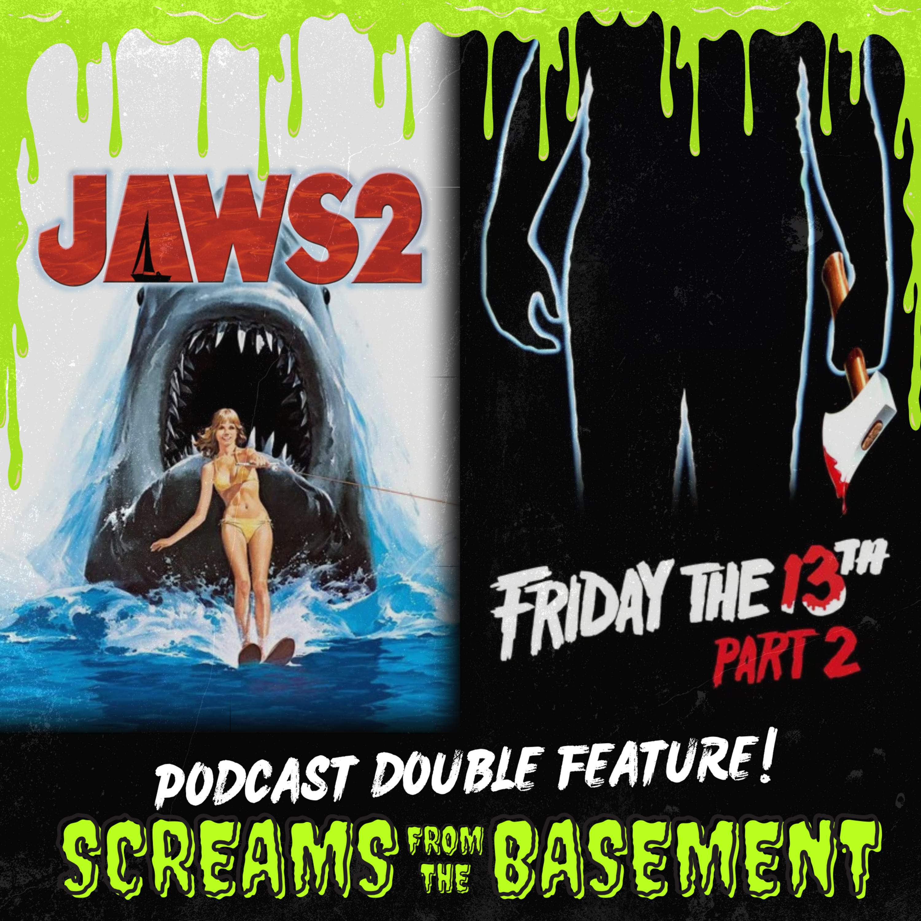 Jaws 2 (1978) & Friday the 13th Part 2 (1981) episode artwork
