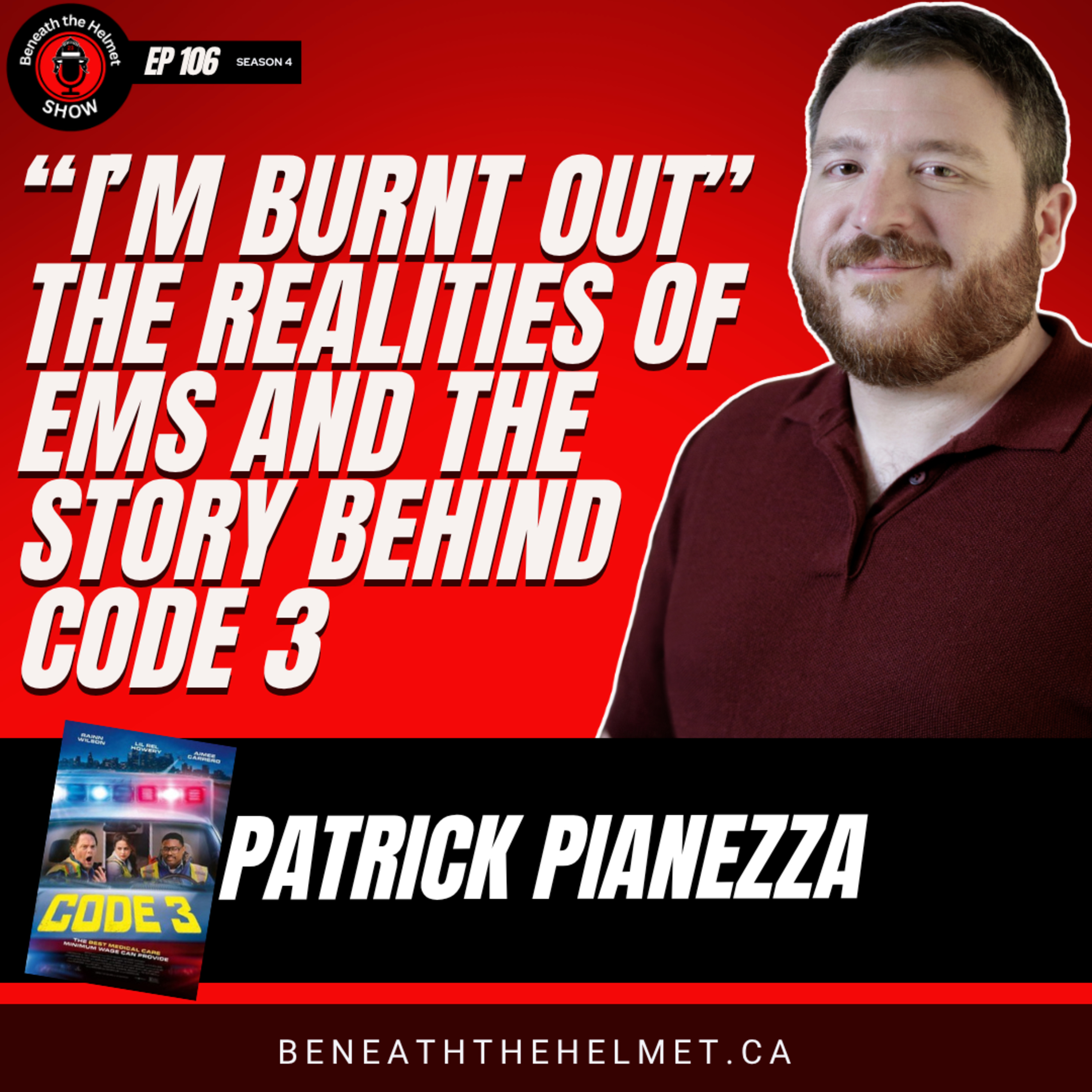 “I’m Burnt Out”: The Realities of EMS and the Story Behind Code 3 | Patrick Pianezza “I’m Burnt Out”: The Realities of EMS and the Story Behind Code 3 | Patrick Pianezza