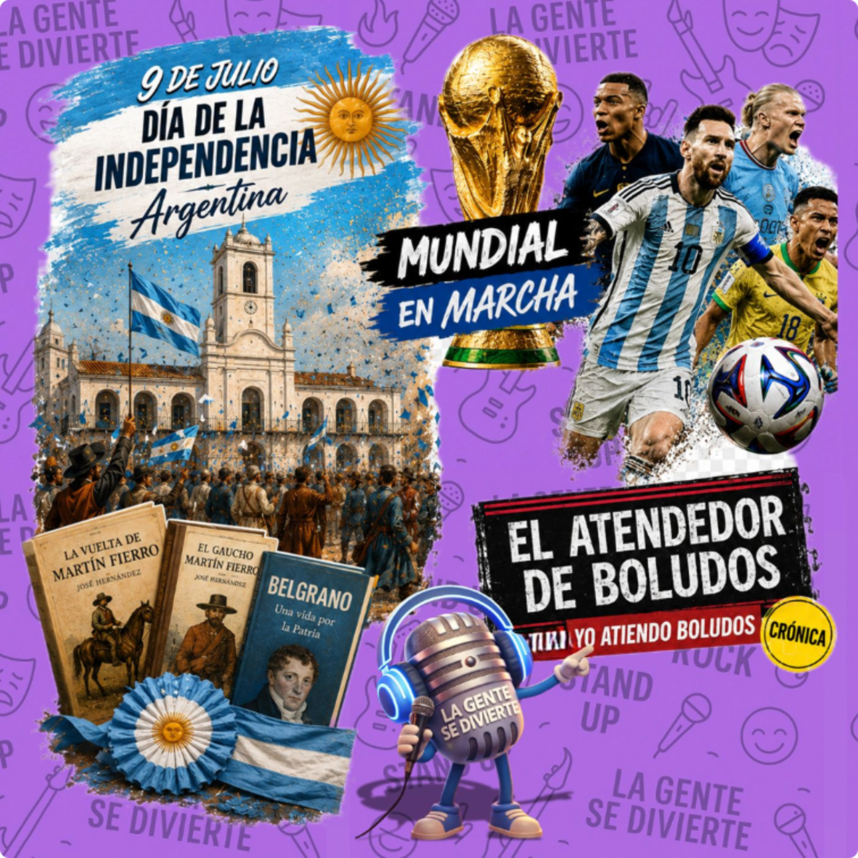 Dia de la Independencia | Libros patrios | Mundial | Ariendo boludos episode artwork