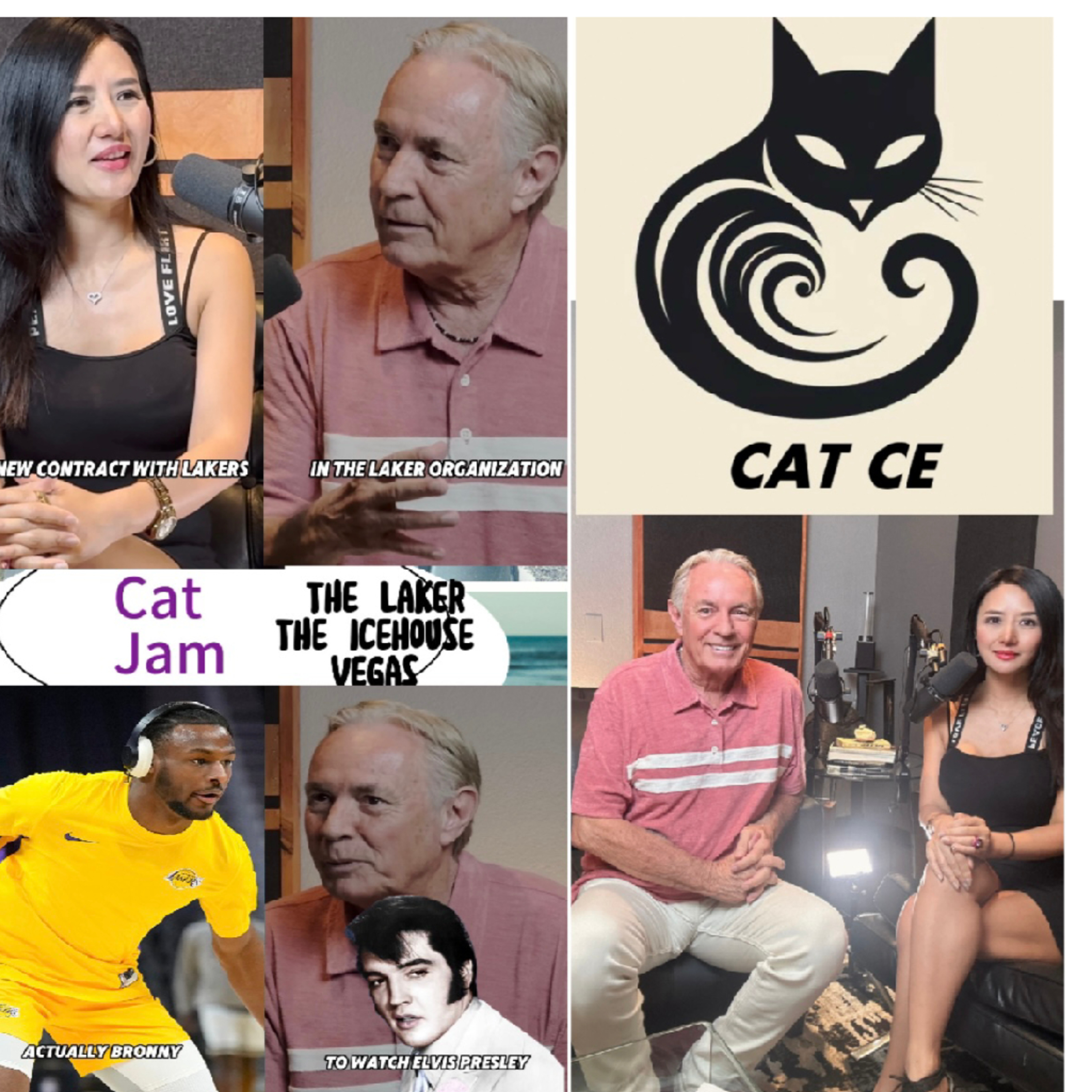Cat Jam podcast w/guest LA Laker owner Johnny Buss episode artwork