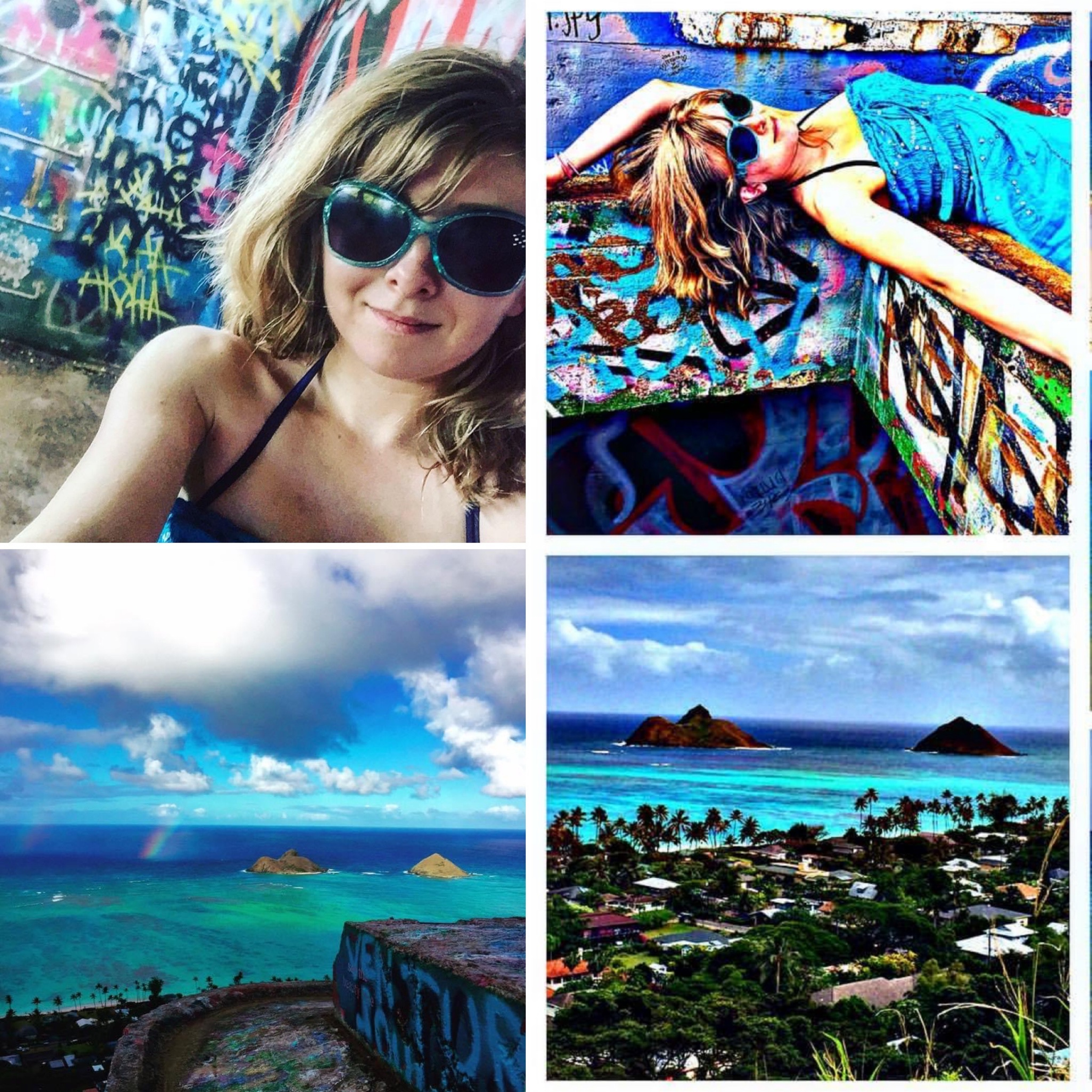 Lanikai Bliss in Oahu, Hawaii with Hiking Highs, Awesome Island Beach Vibes and a Graffiti Surprise!