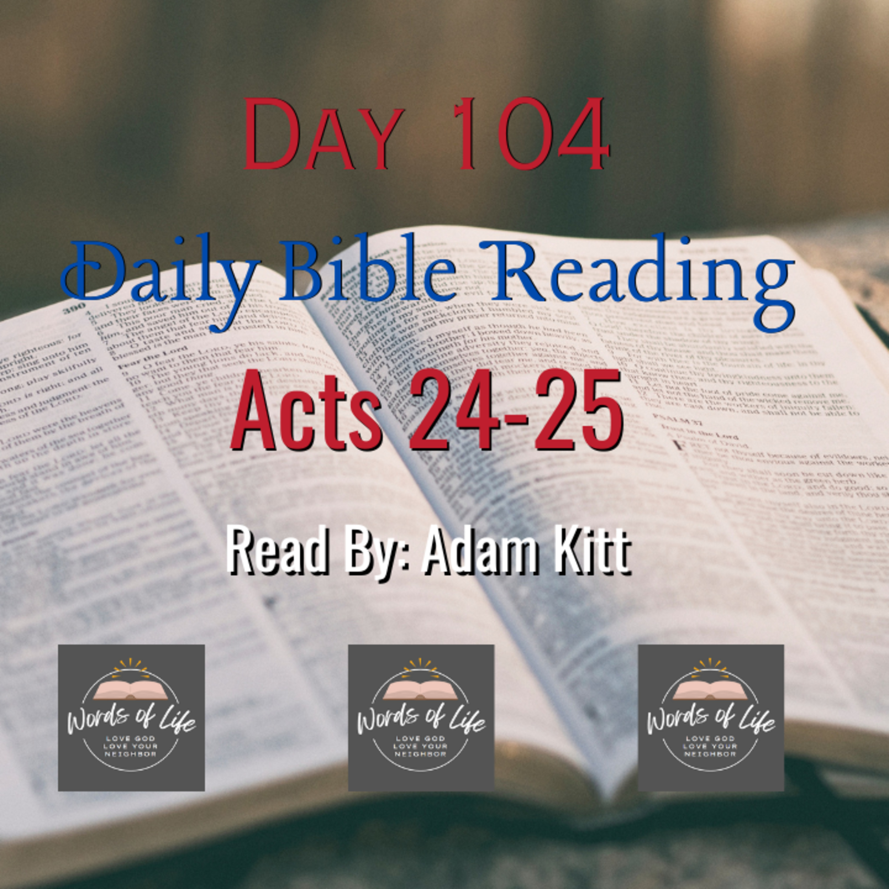 Why Didn’t Paul Just Walk Away? The Power of Purpose! – Day 104 – Daily Bible – Acts 24-25 episode artwork