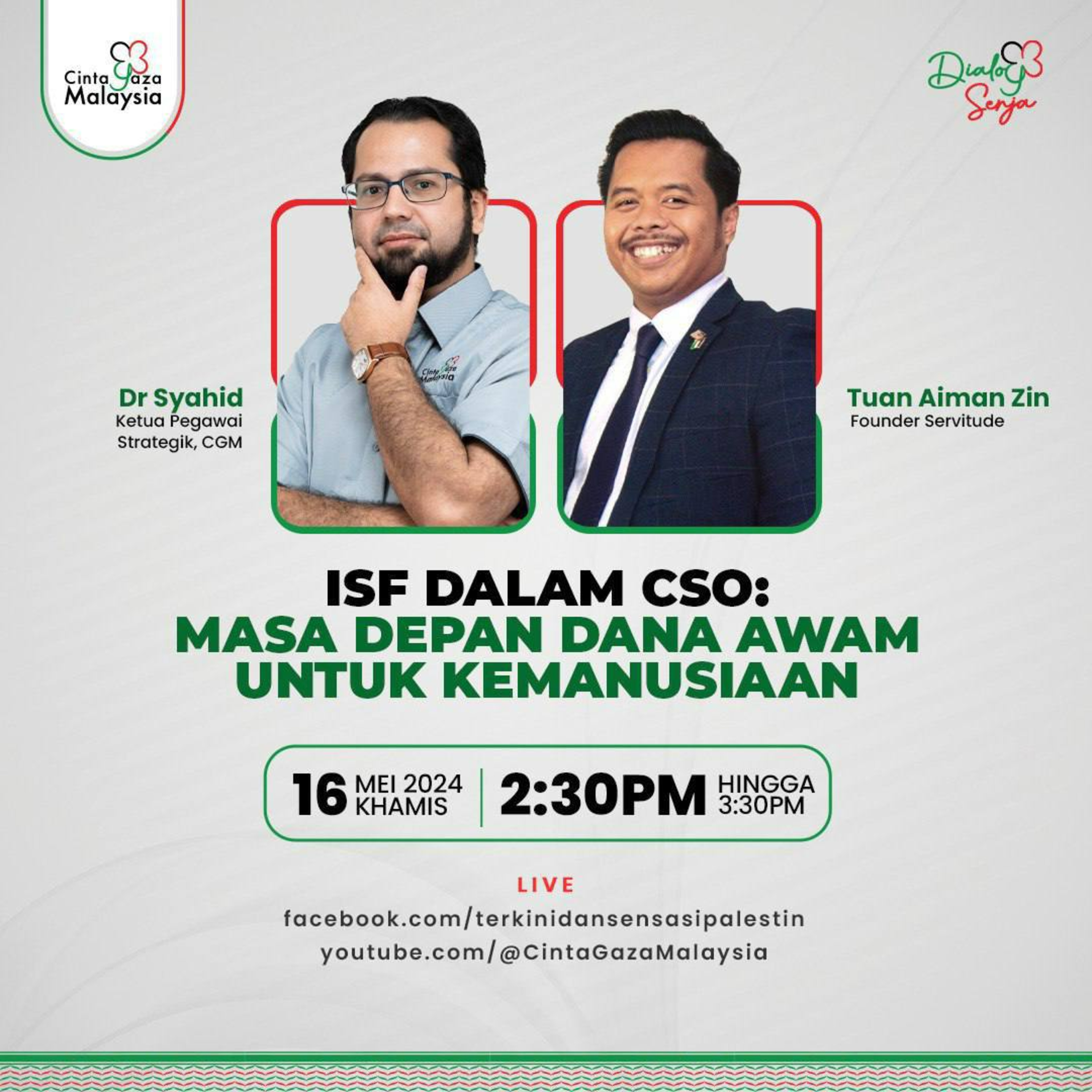 #DialogSenja - ISF Dalam CSO: Masa Depan Dana Awam Untuk Kemanusiaan