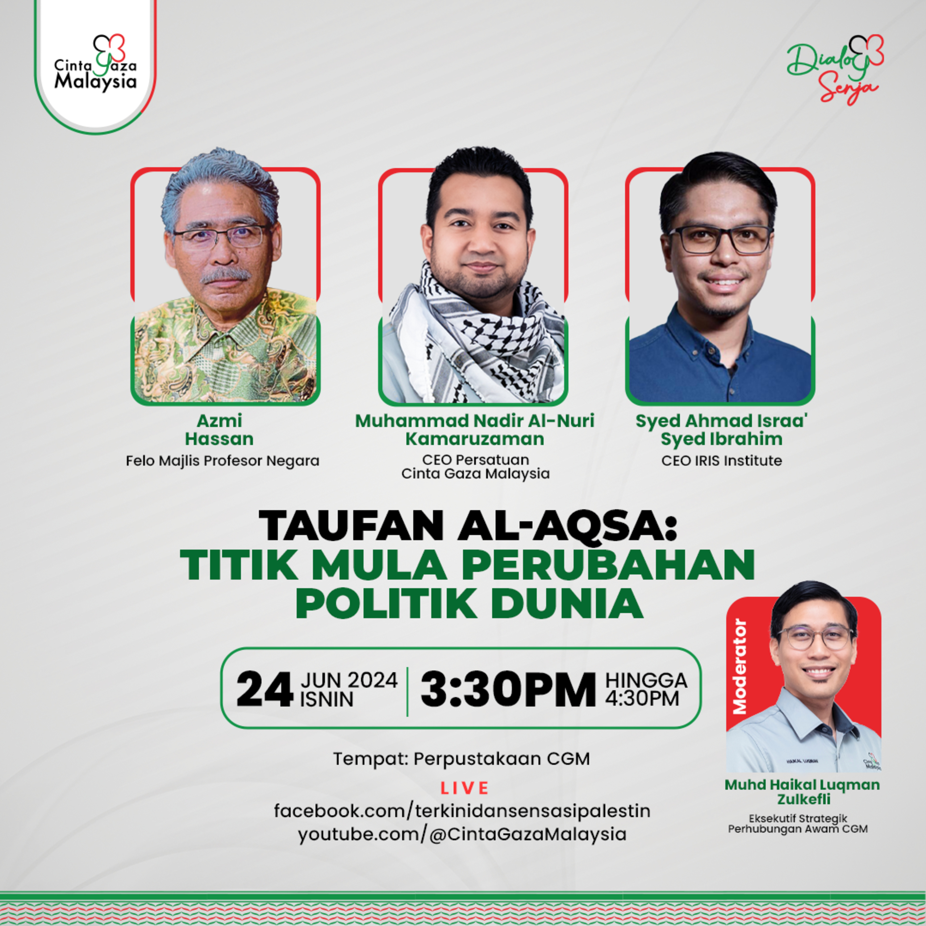 #DialogSenja | Taufan al-Aqsa: Titik Mula Perubahan Politik Dunia