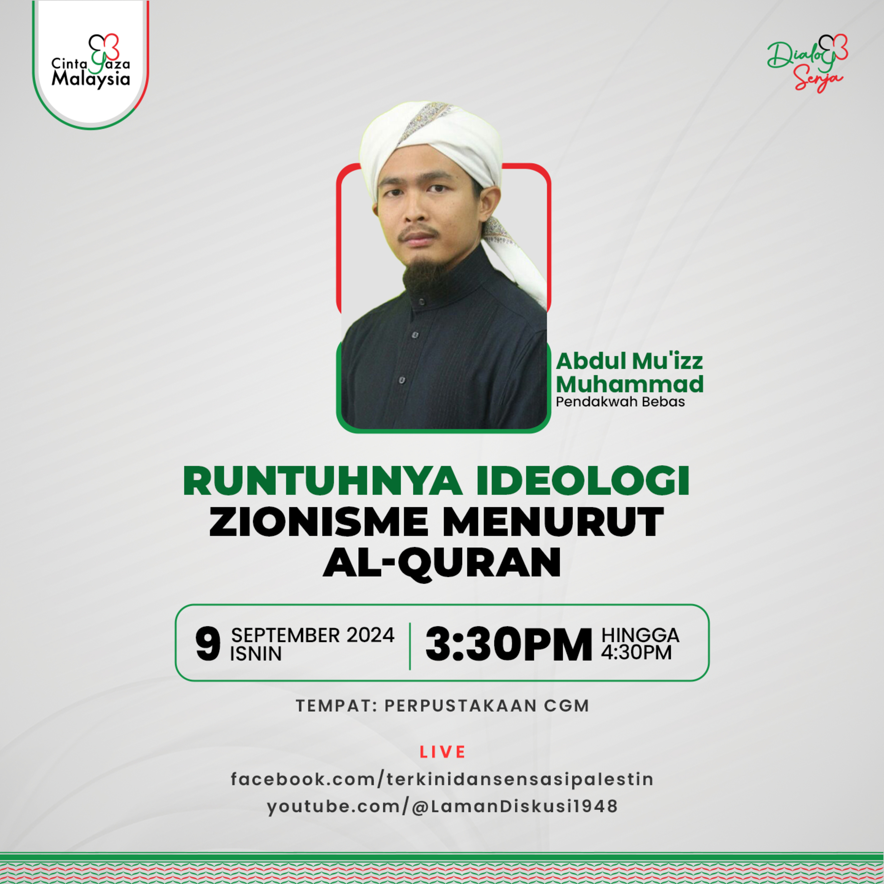 #DialogSenja - Runtuhnya Ideologi Zionisme Menurut Al-Quran