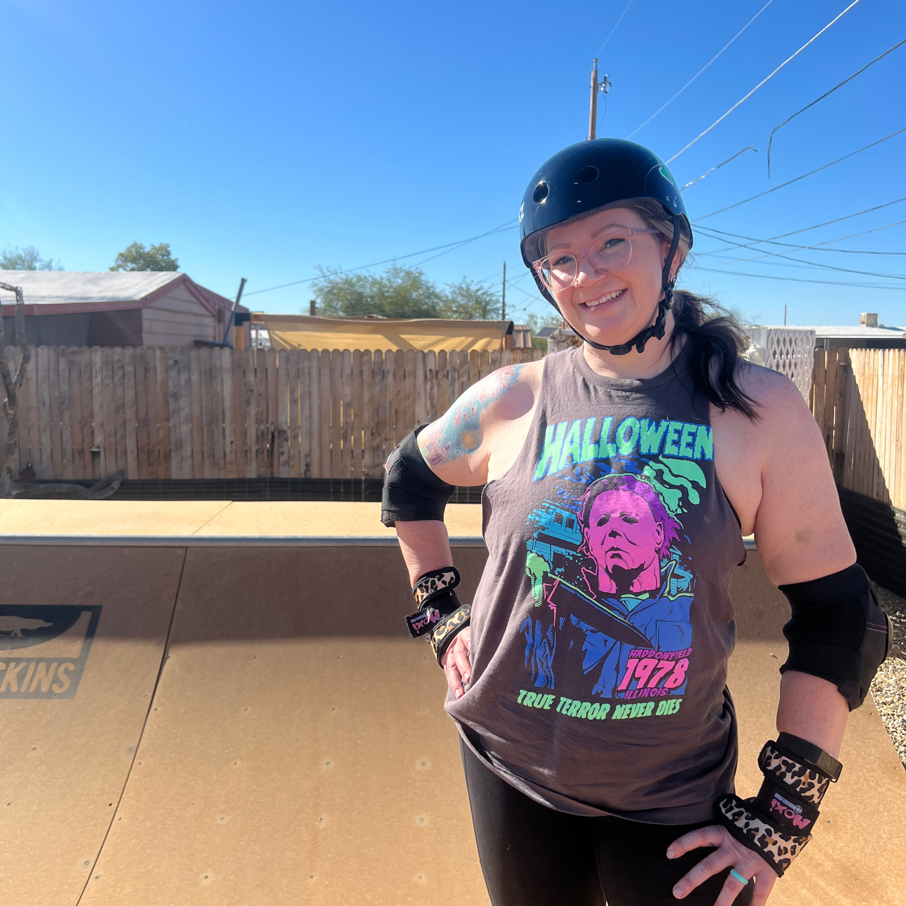 "Local Legend" series featuring Brooke A. Nail of Phoenix Roller Derby artwork