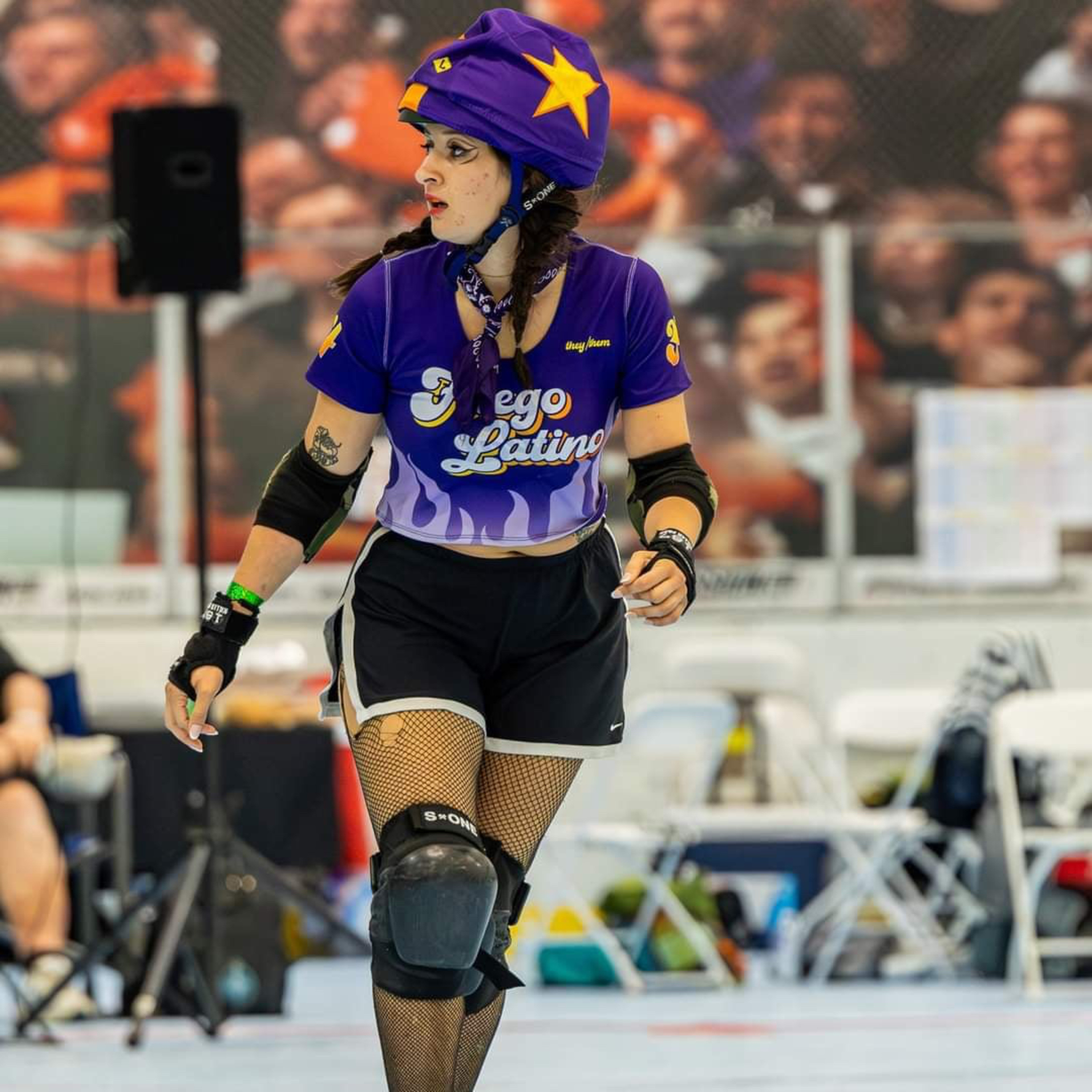 "Sober Series" episode featuring Smacktivist from Alter Egos Rollerderby and Fuego Latino artwork