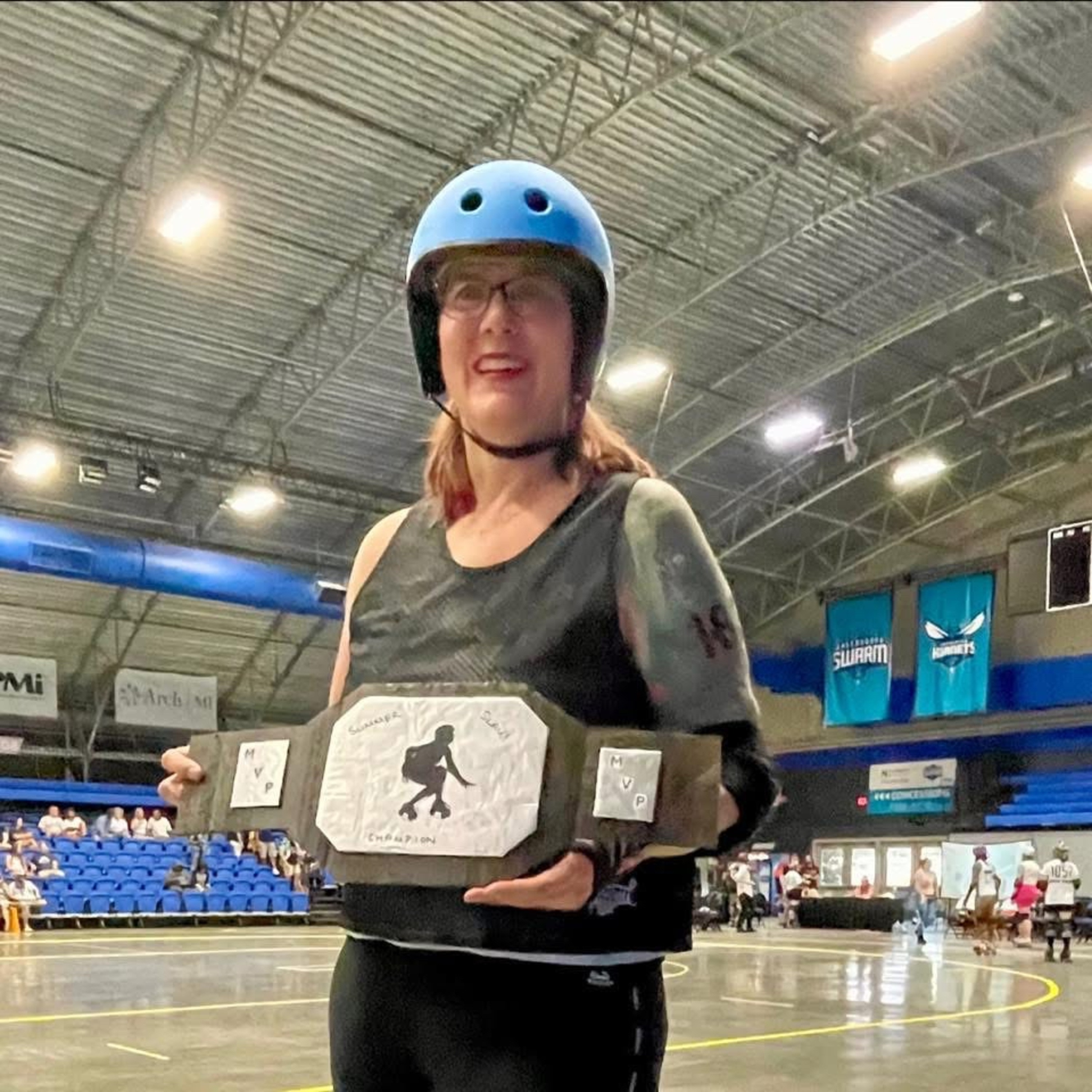 "Local Legends" series featuring Nashty of the Arizona Derby Dames and Greensboro Roller Derby artwork