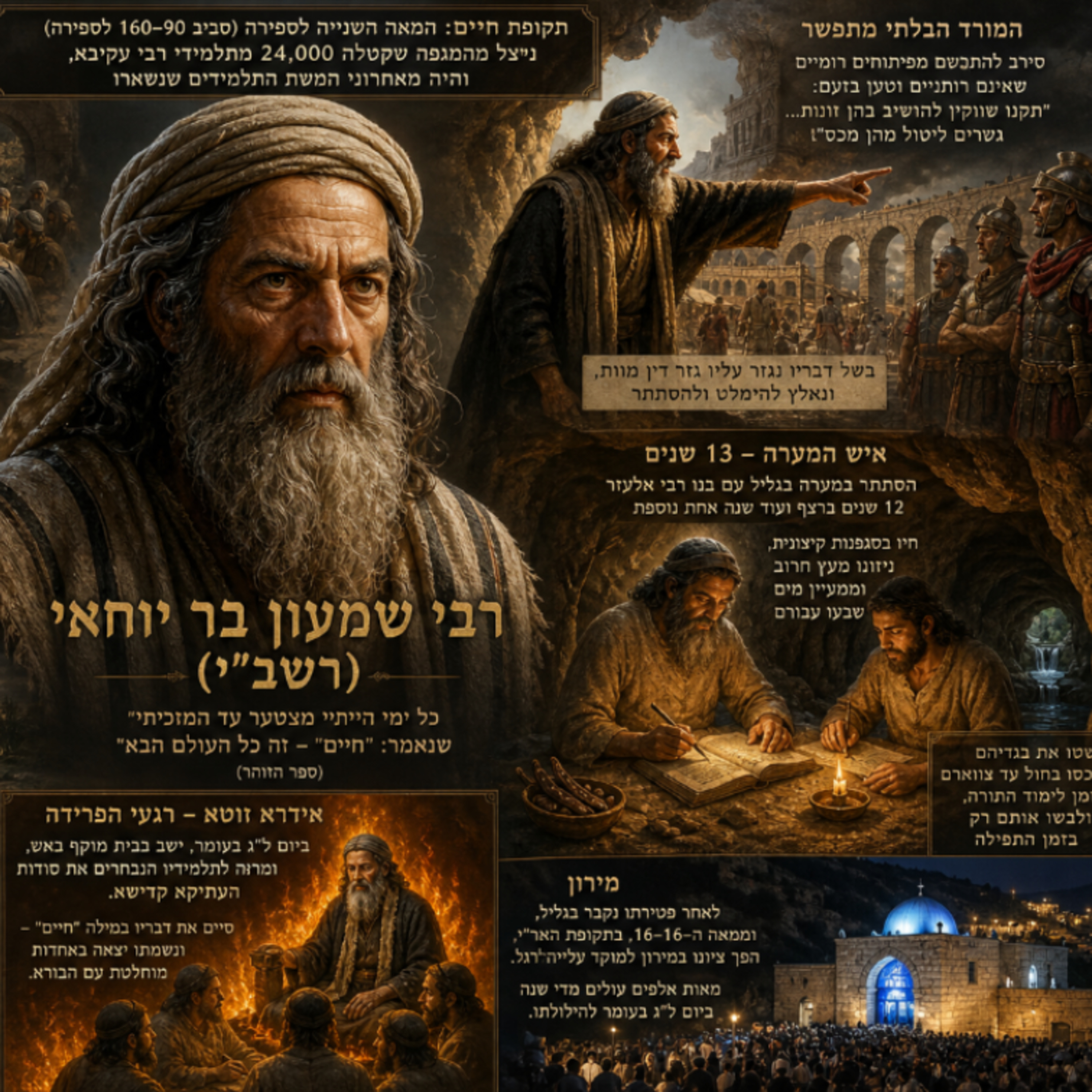 הרב שמעון בר יוחאי – האיש שהצית אש שלא כבתה episode artwork