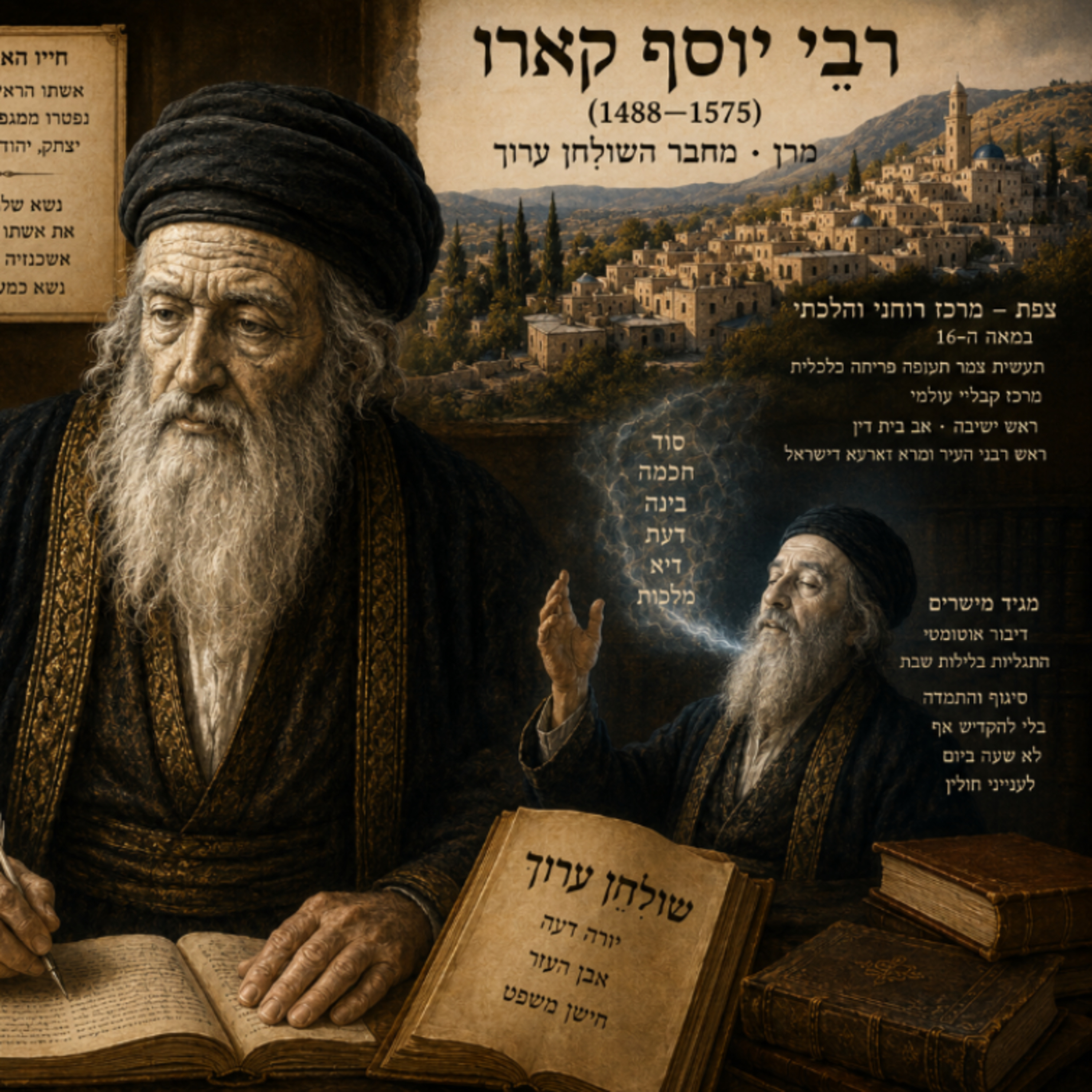 רבי יוסף קארו - האיש שהפך את הכאוס היהודי ל"שולחן ערוך" episode artwork