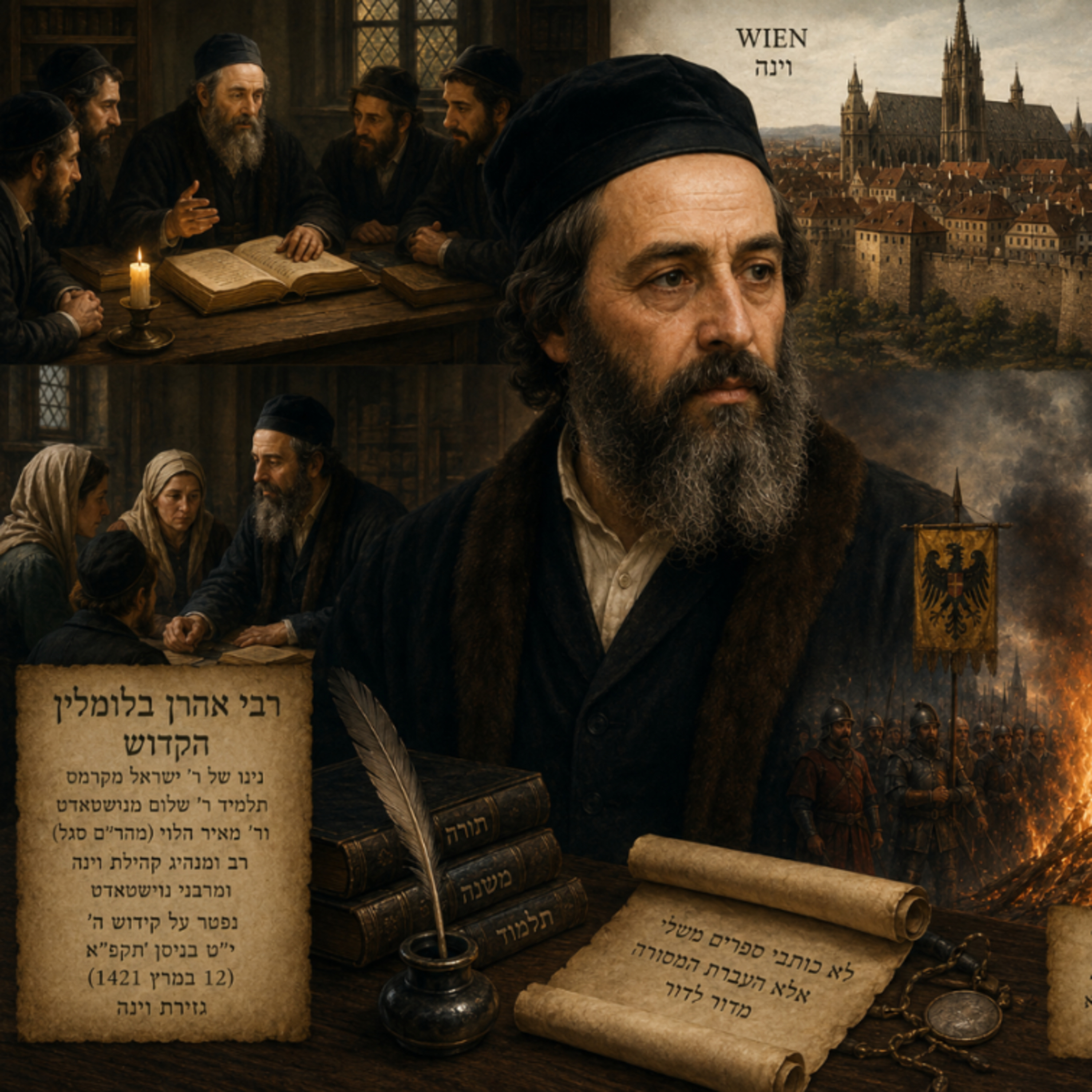 רבי אהרן בלומלין - הקדוש מווינה שתורתו שרדה את גזירת 1421
