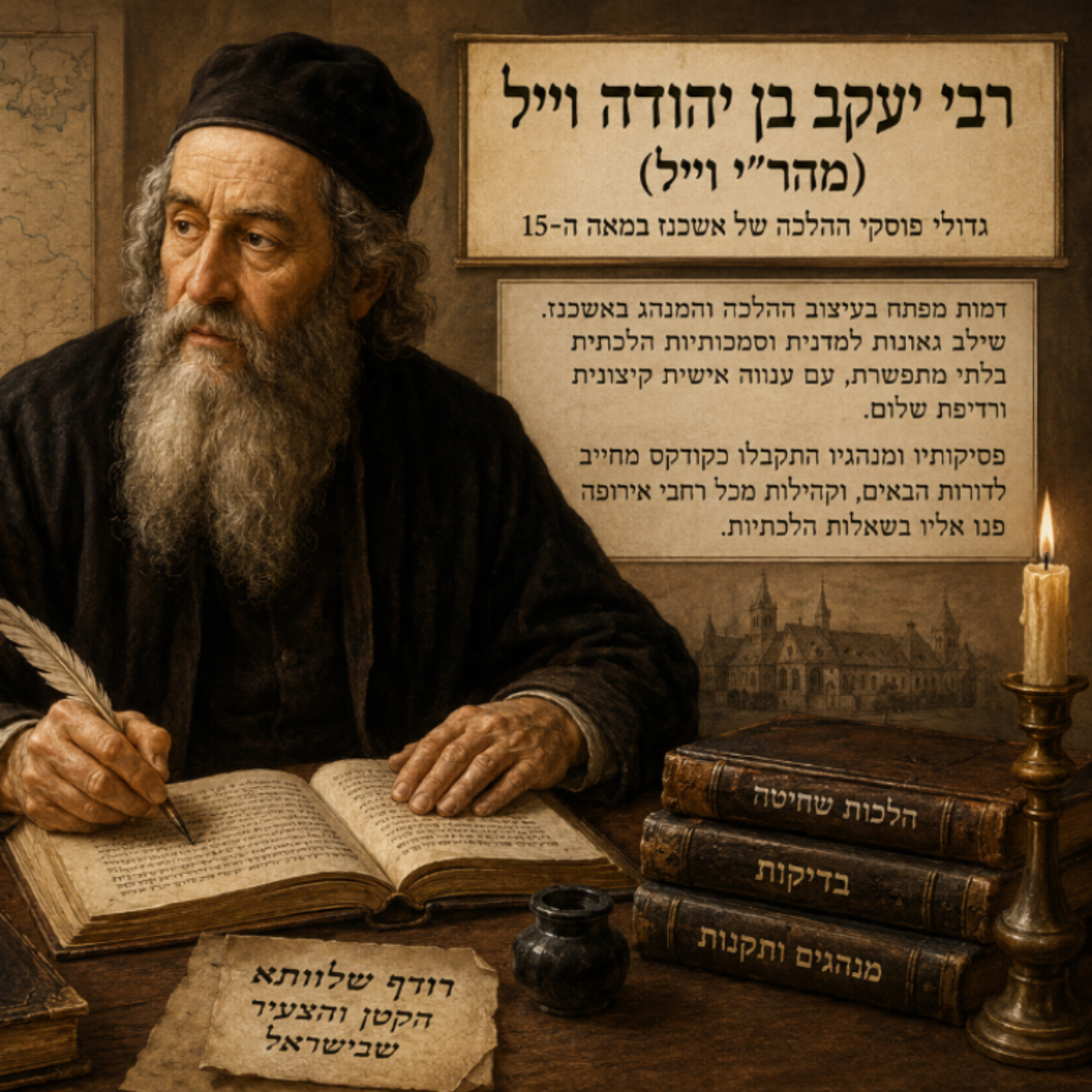 מהר"י וייל - הרב שעיצב מחדש את יהדות אשכנז אחרי החורבן episode artwork