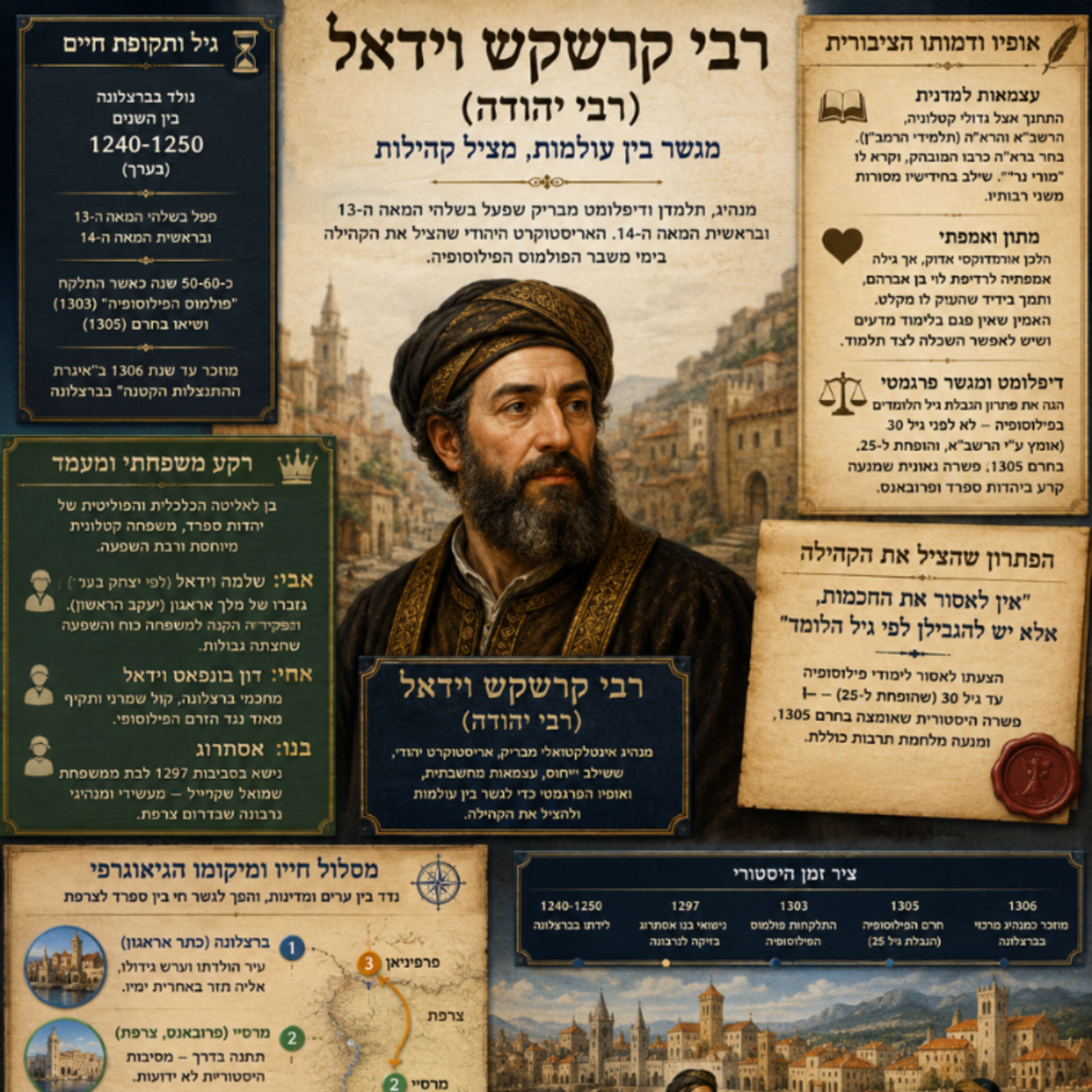 רבי קרשקש וידאל - המפשר שהציל את יהדות ספרד ממלחמת תרבות episode artwork