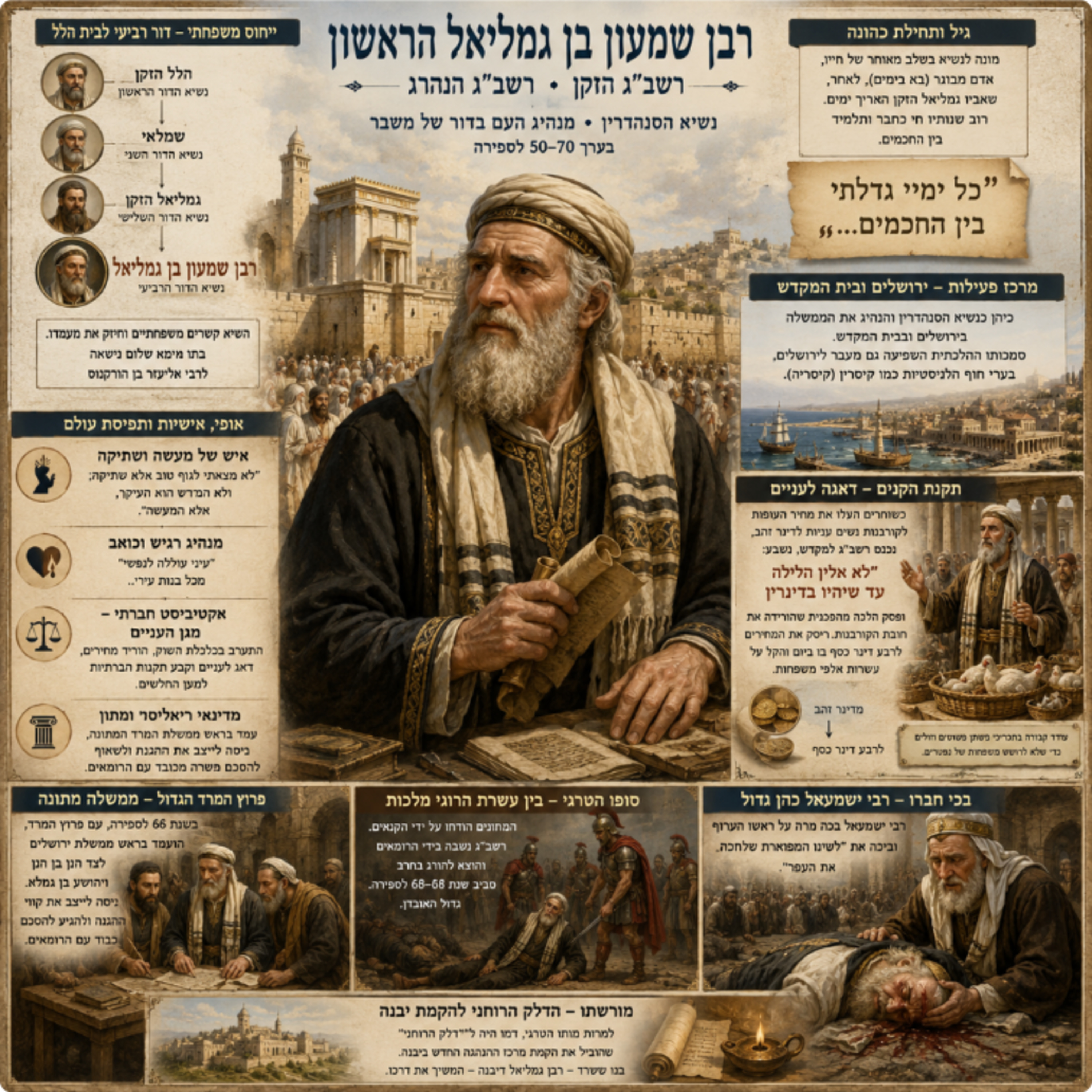 רבן שמעון בן גמליאל הראשון - הנשיא שניסה להציל את ירושלים ערב החורבן episode artwork