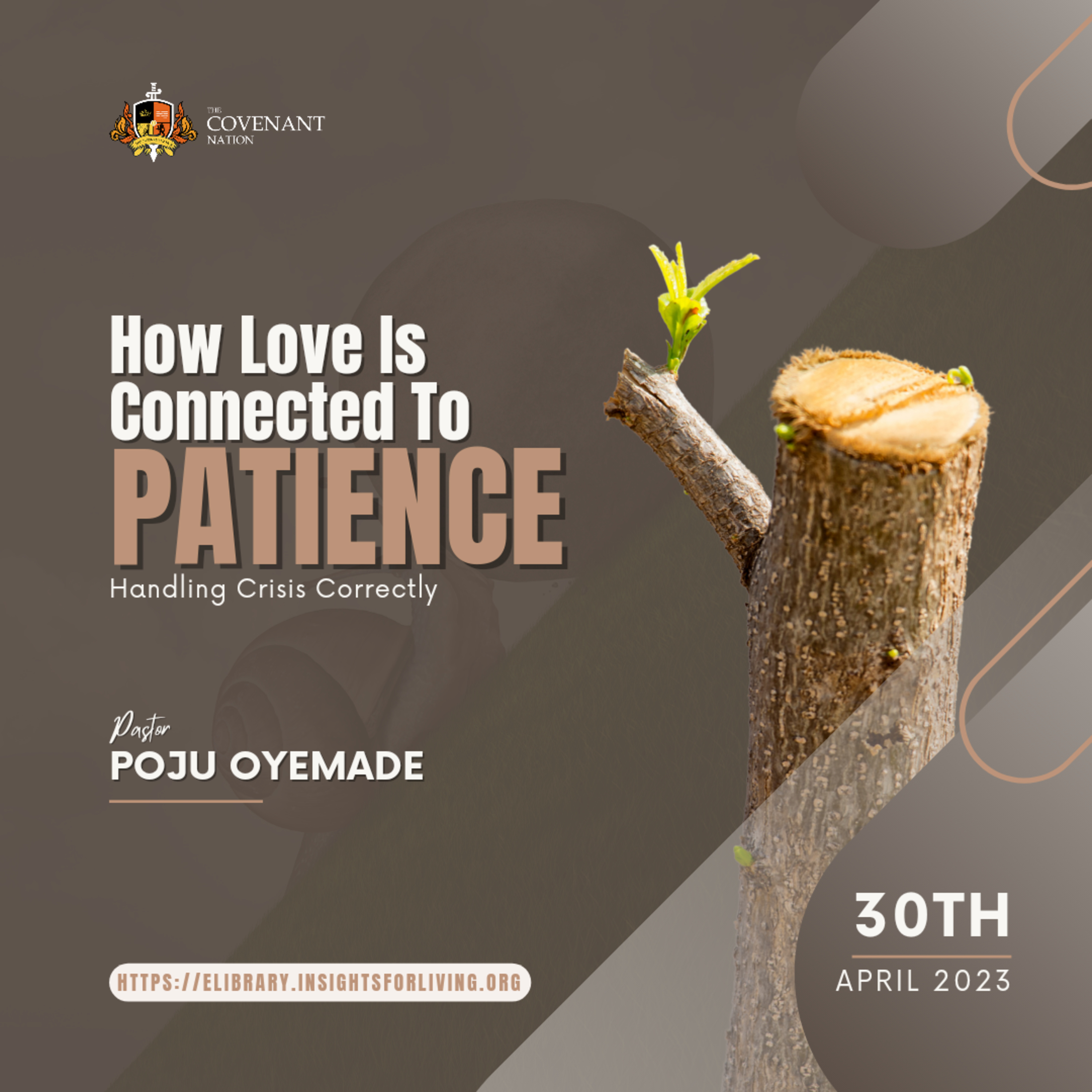 How Love Is Connected To Patience; Handling Crisis Correctly episode artwork