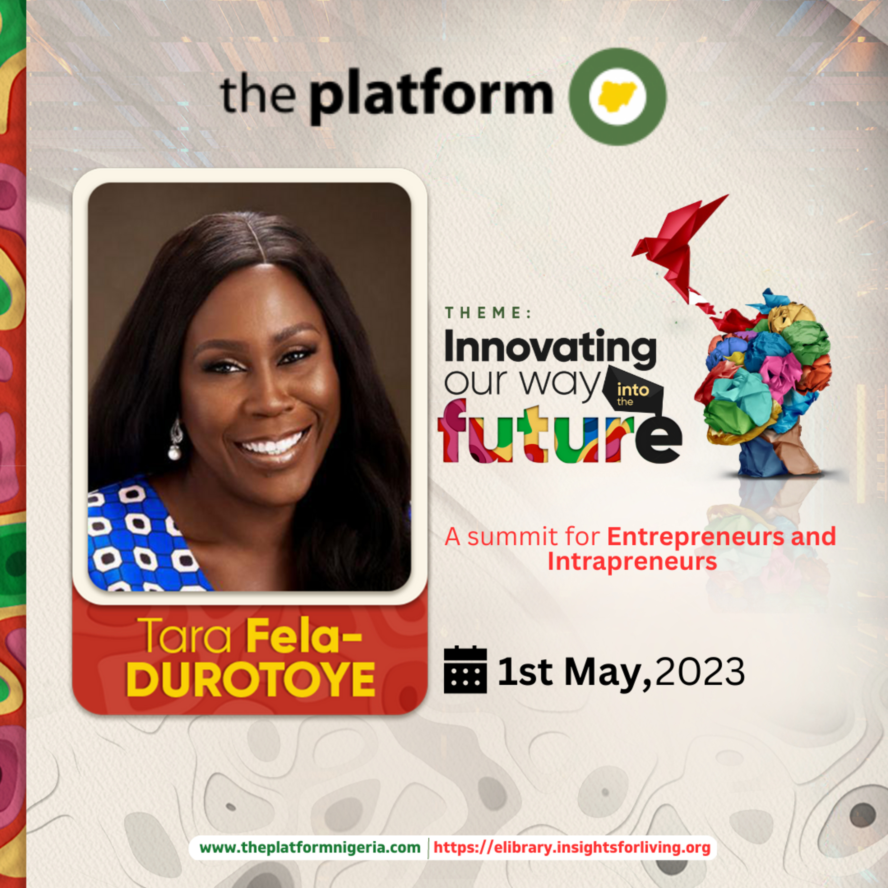THE PLATFORM MAY 2023 SESSION 9 TARA FELA-DUROTOYE episode artwork