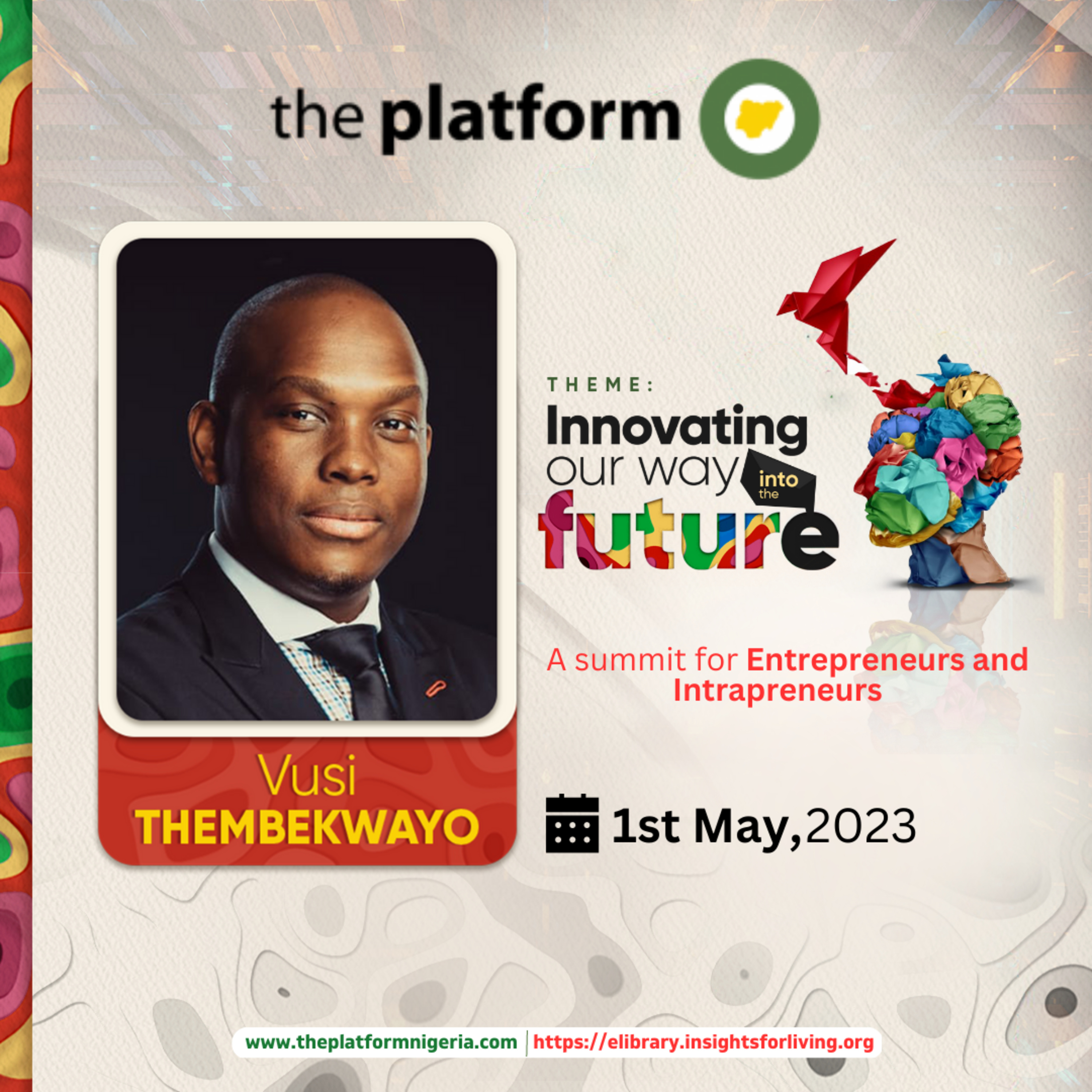 THE PLATFORM MAY 2023 SESSION 11 VUSI THEMBEKWAYO episode artwork