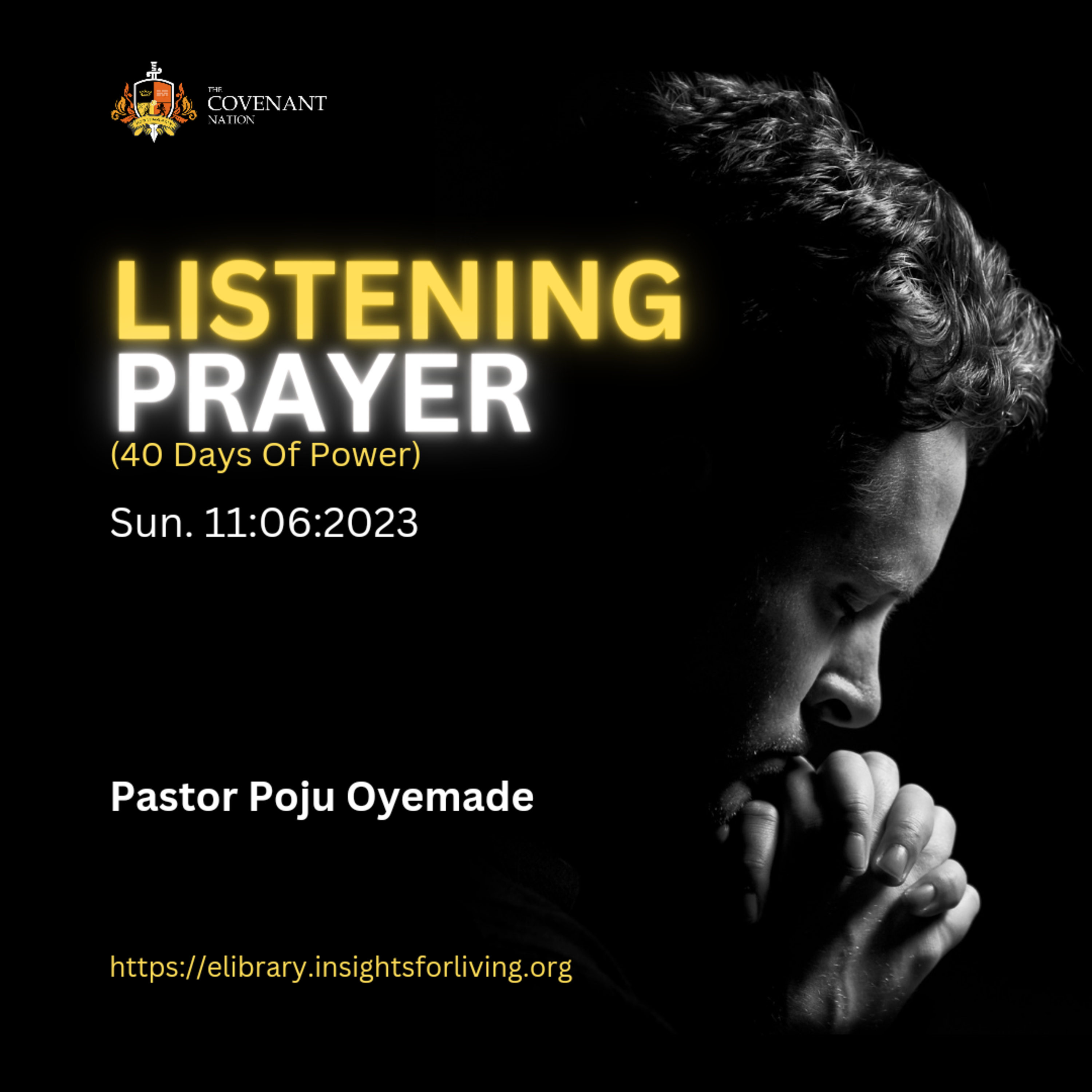 40 Days Of Power. Listening Prayer episode artwork
