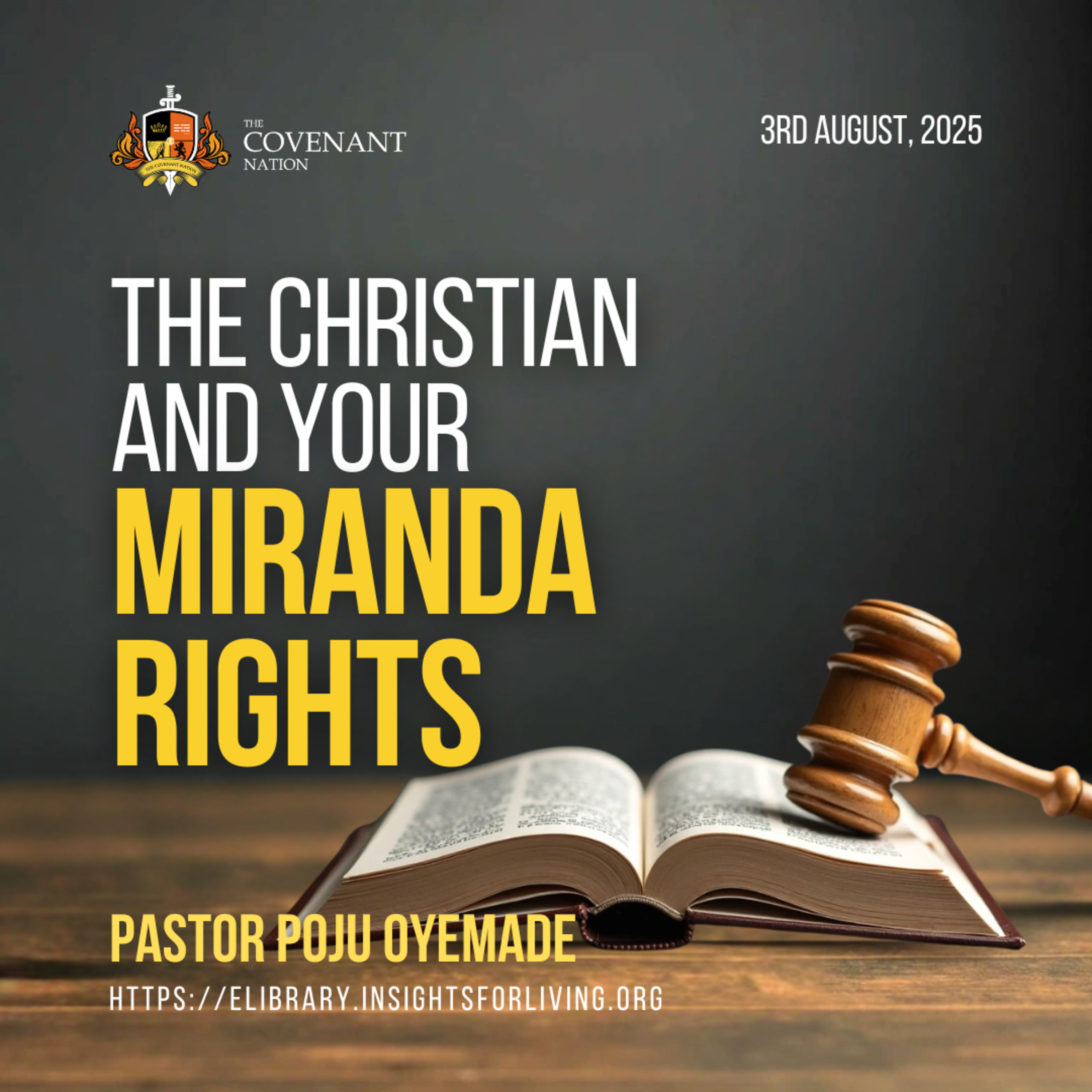 The Christian and Your Miranda Rights
