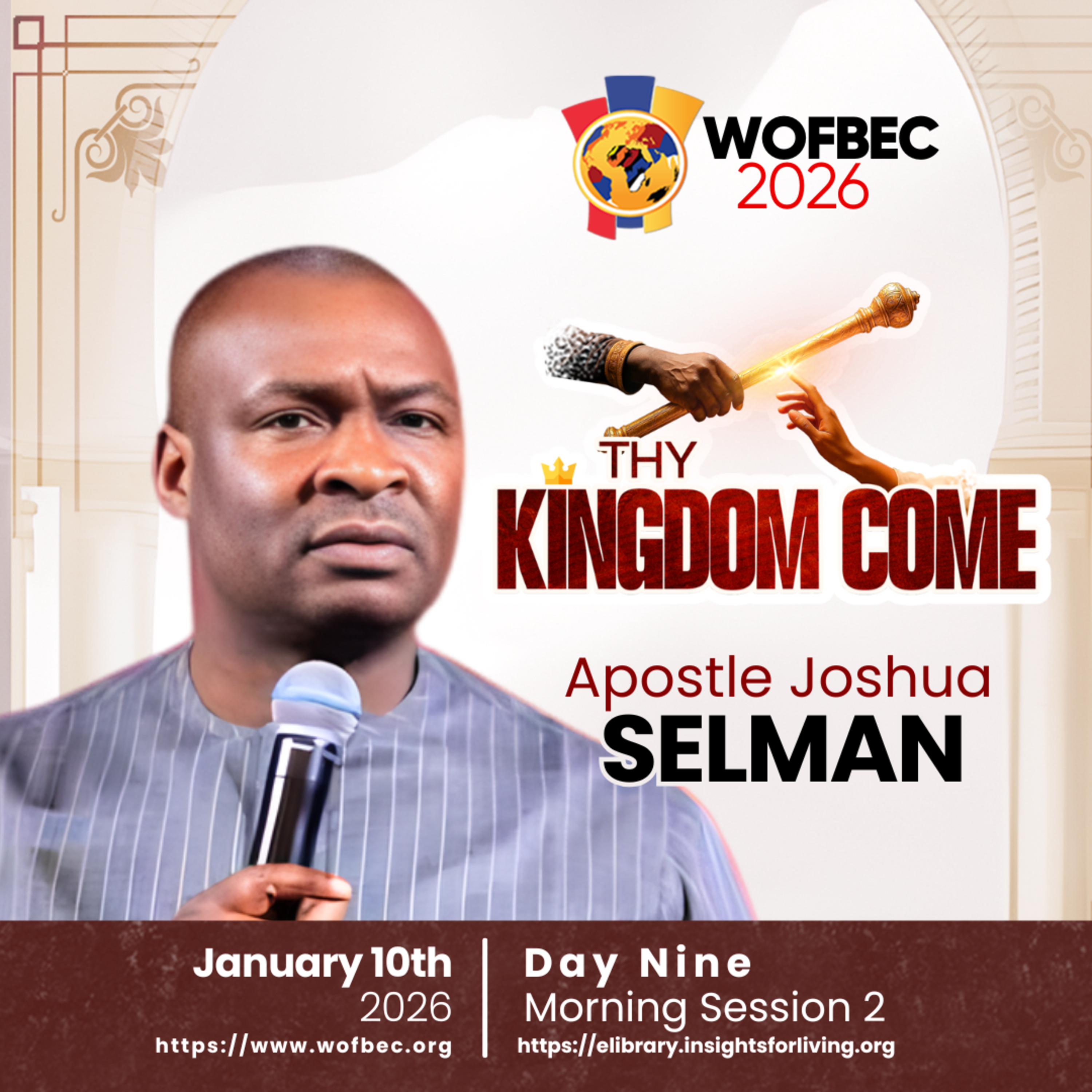 WOFBEC DAY 9 MORNING SESSION 2 APOSTLE JOSHUA SELMAN episode artwork