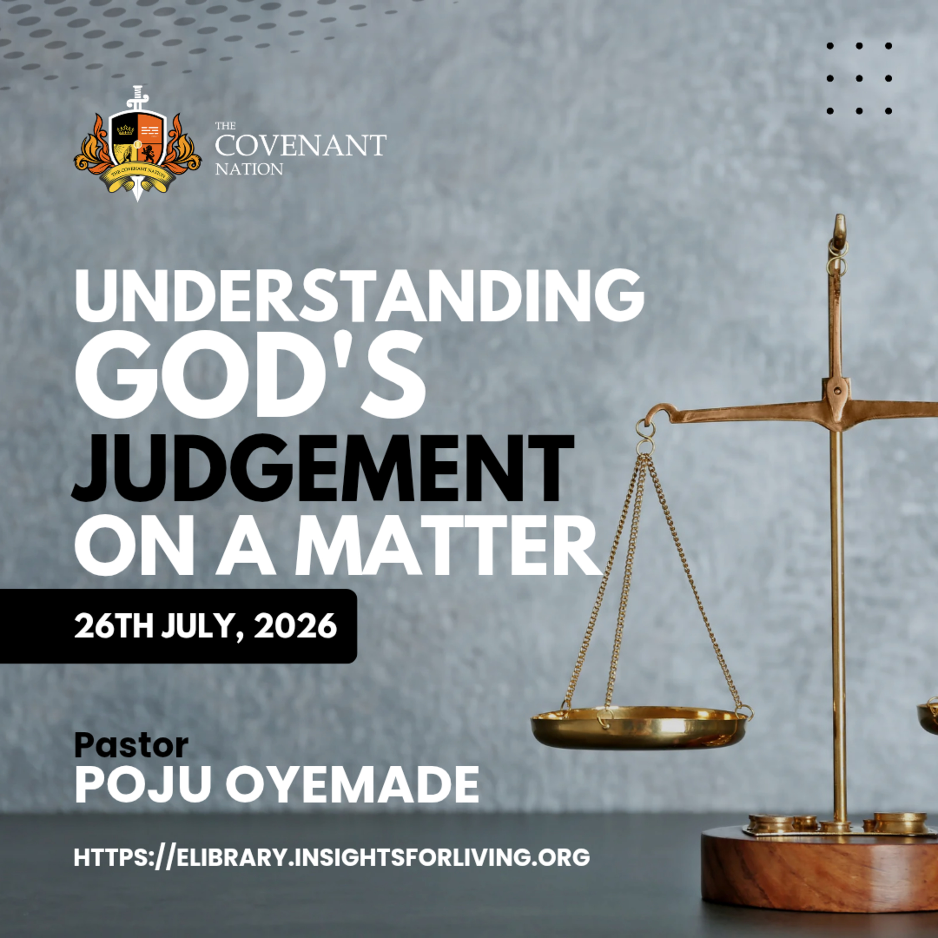 Understanding God's Judgement on a Matter episode artwork