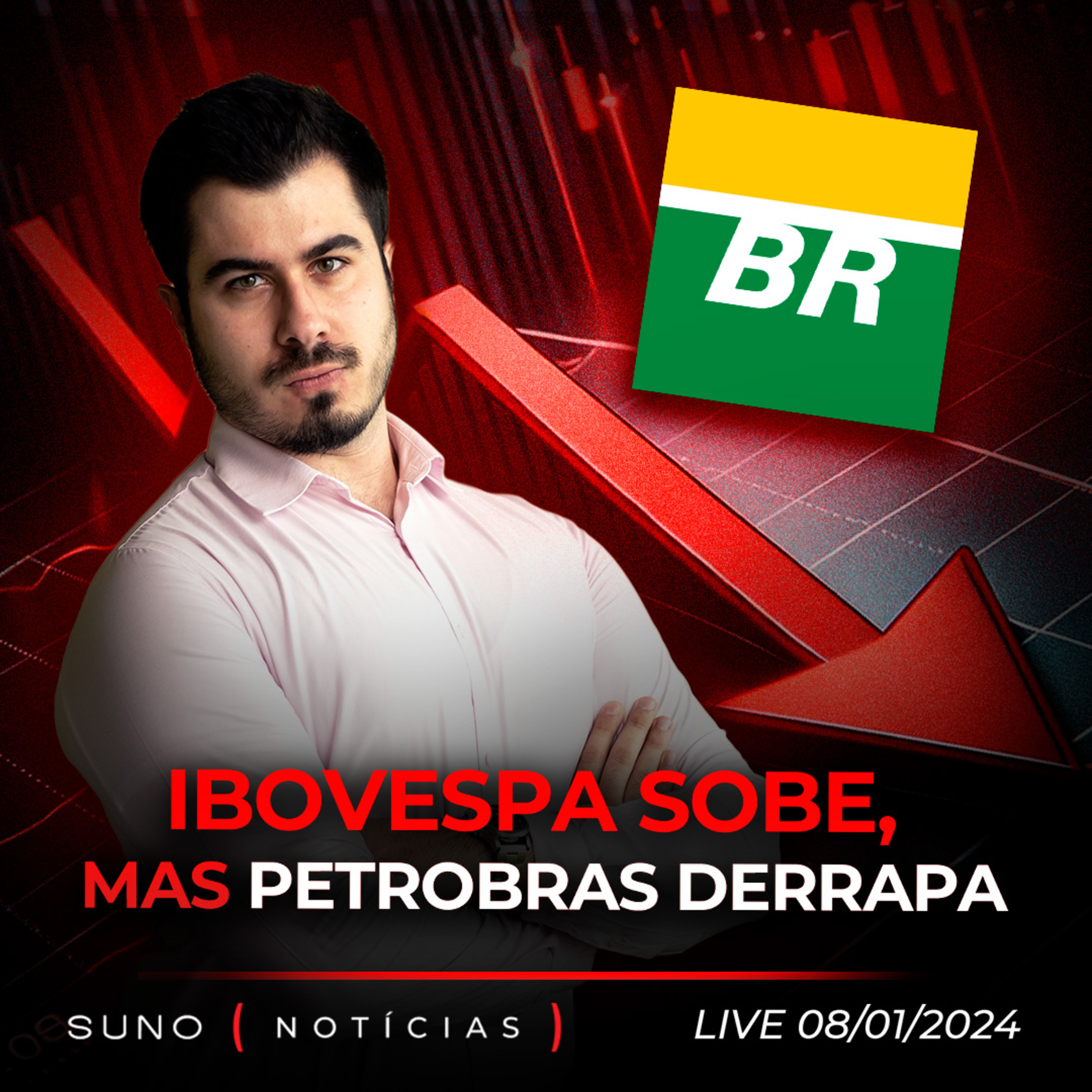 🔴 IBOVESPA SOBE E PETROBRAS (PETR4) DERRAPA | Nova Lu do Magalu? | Nubank é subestimado, diz CEO episode artwork