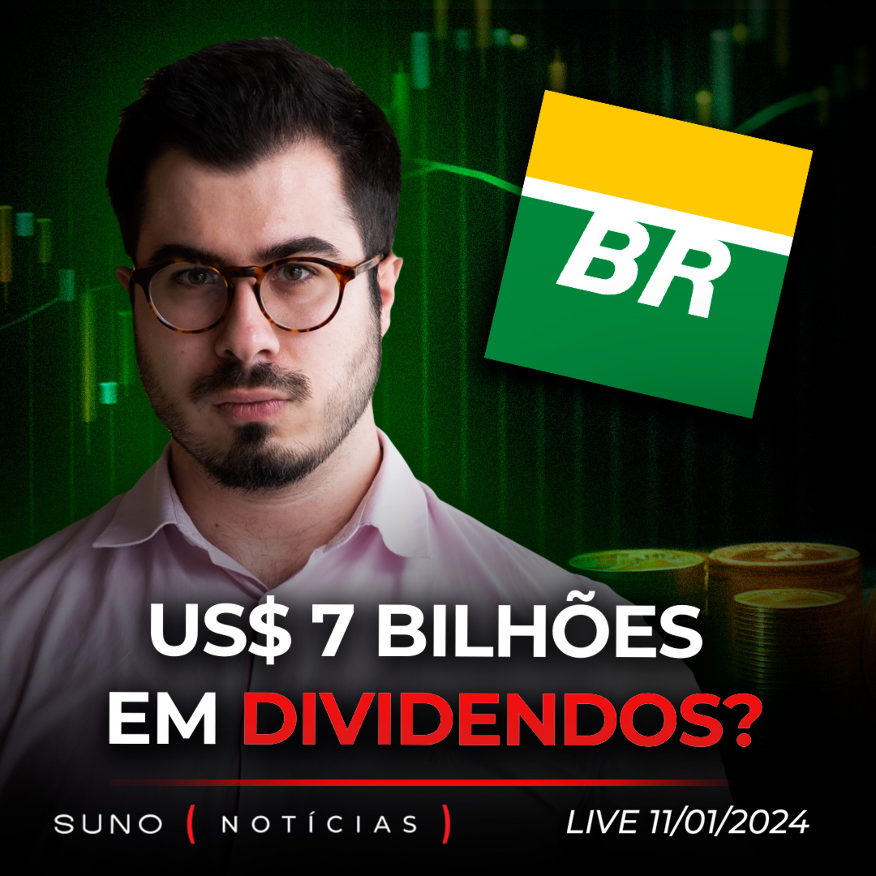 🔴 DIVIDENDOS DA PETROBRAS (PETR4) | Nubank de volta ao IPO | Microsoft vira mais valiosa do mundo episode artwork