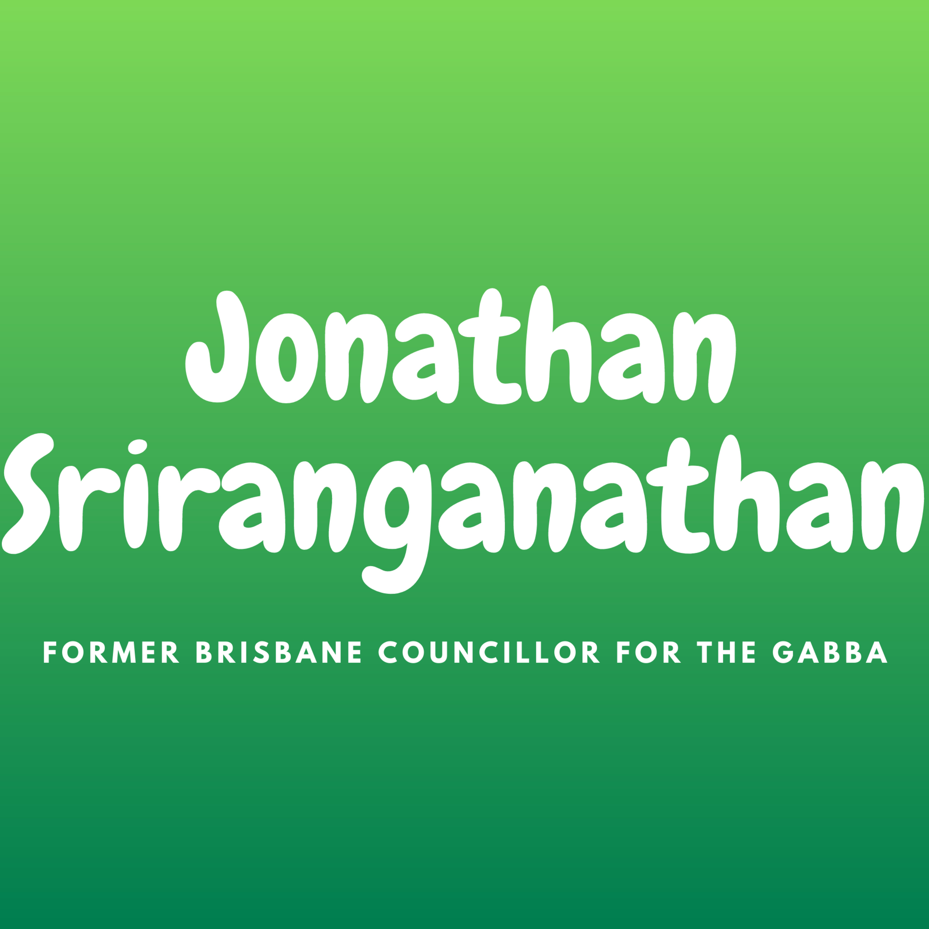 66 Jonathan Sriranganathan (GRN) - Former Brisbane Councillor for The Gabba