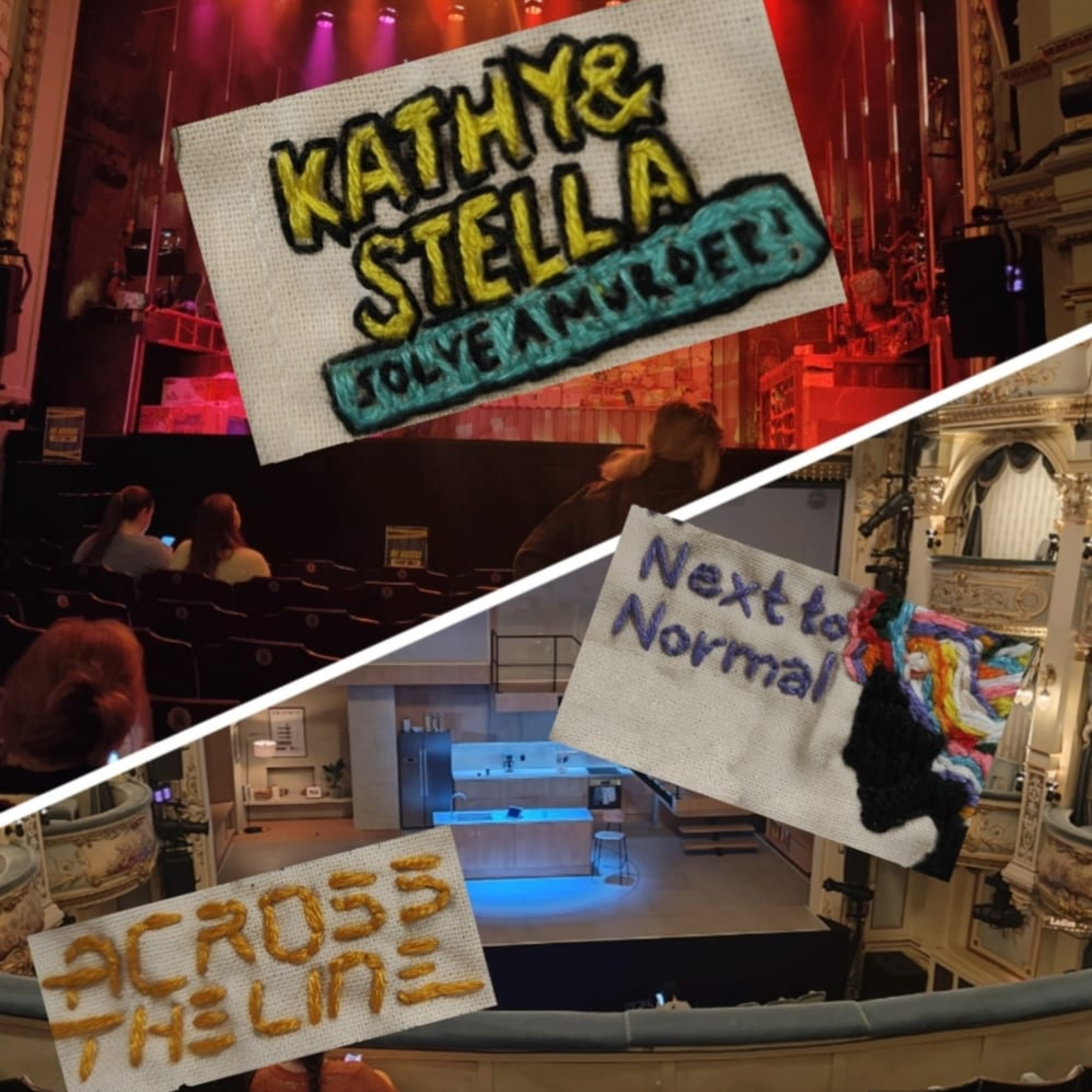 Episode 77: Kathy & Stella Solve a Murder vs Next to Normal (plus PQA’s Across the Line) episode artwork