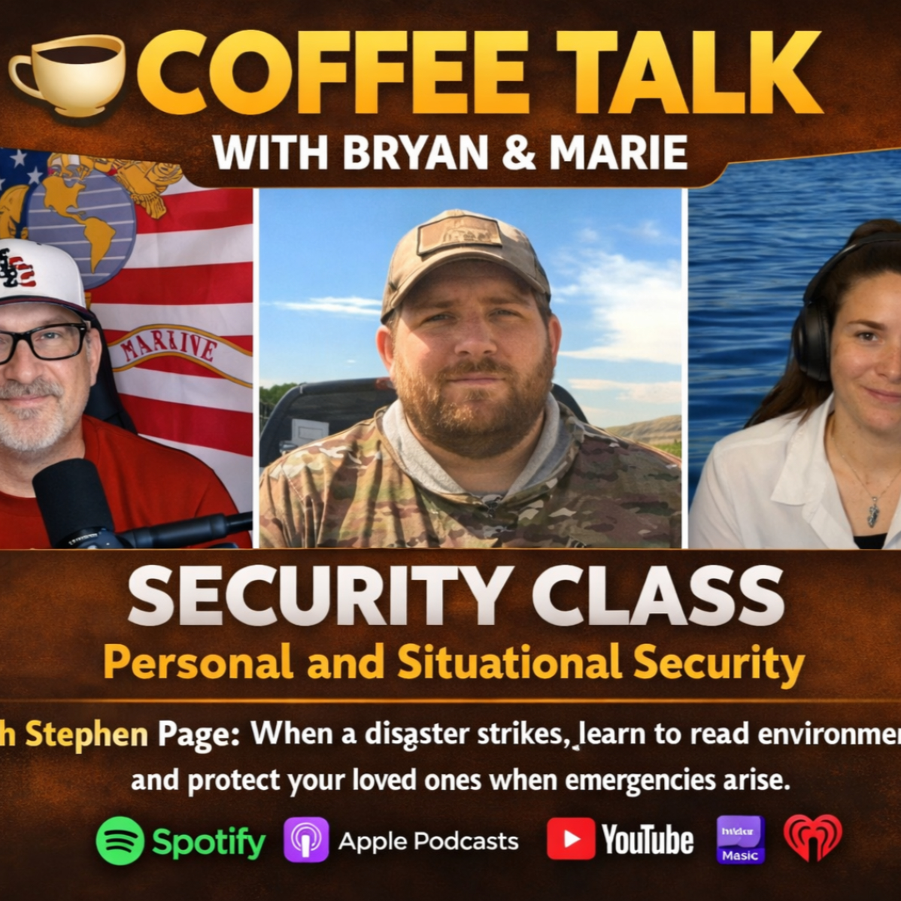 Coffee Talk with Bryan & Marie — Security Class Intro ft. Stephen Page (Live Recording 7/8/26) episode artwork
