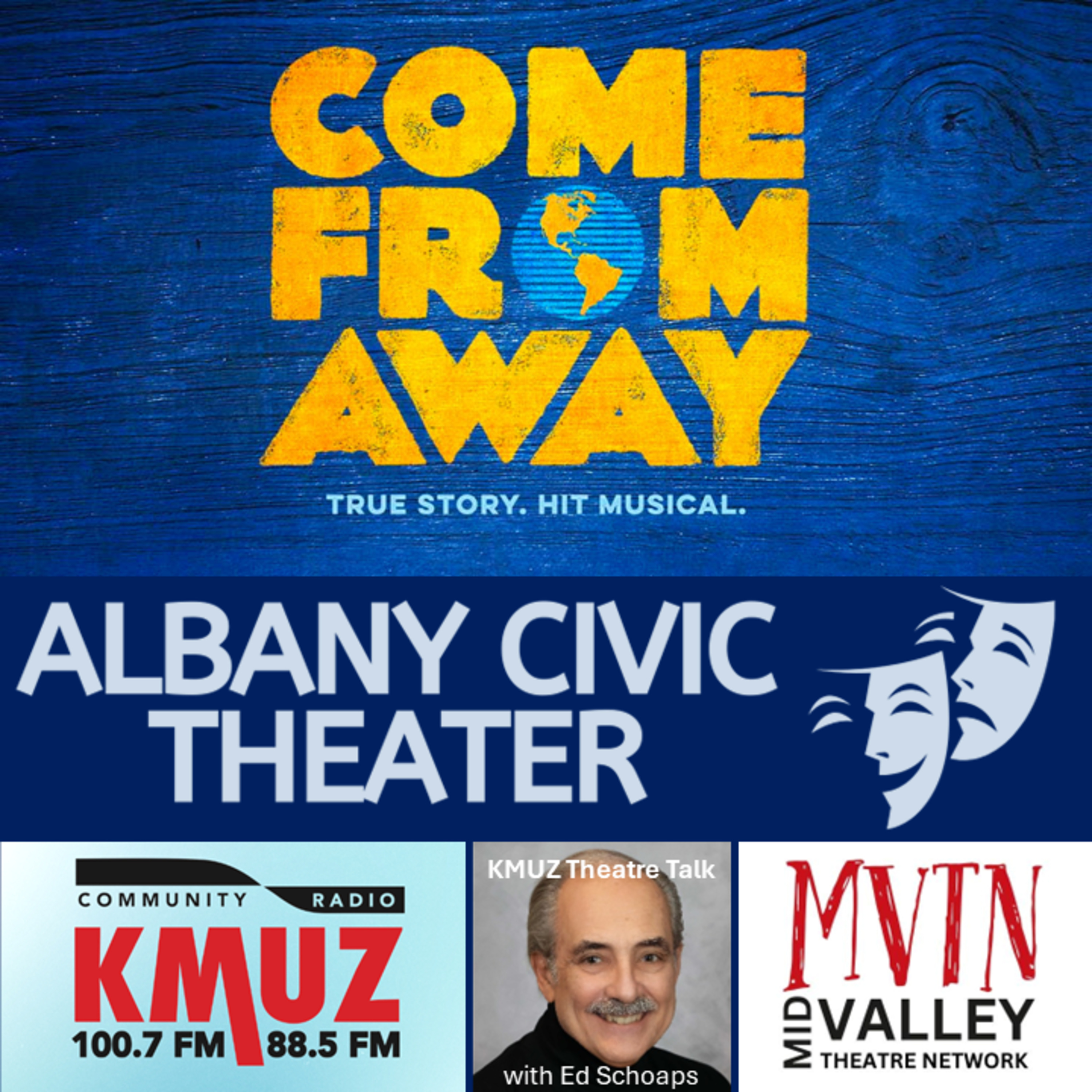 Episode 26-0904: COME FROM AWAY opens at Albany Civic Theater on 25th anniversary of 9/11  episode artwork