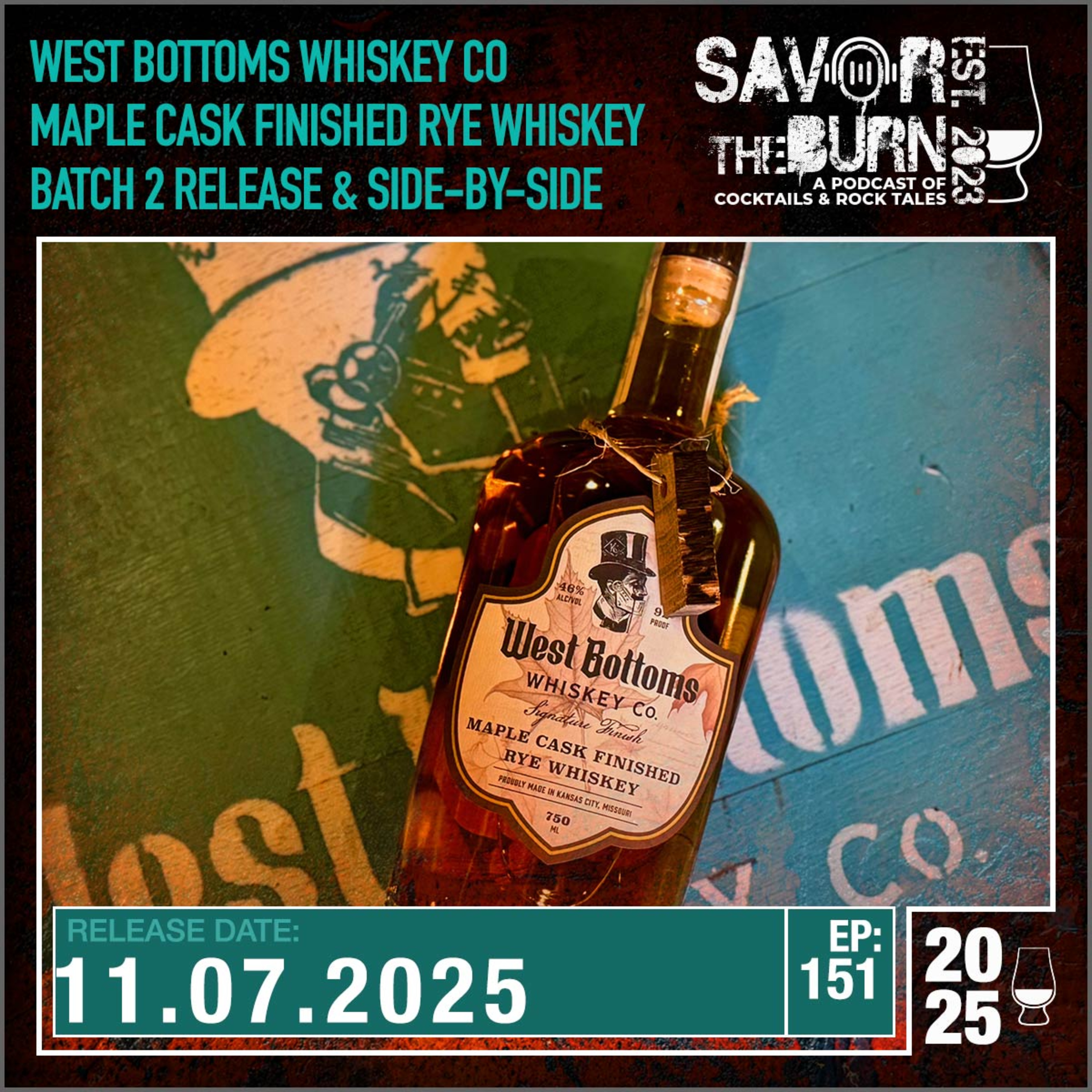 EP 151 - Distillery Visit and a New Release from West Bottoms Whiskey Co! episode artwork