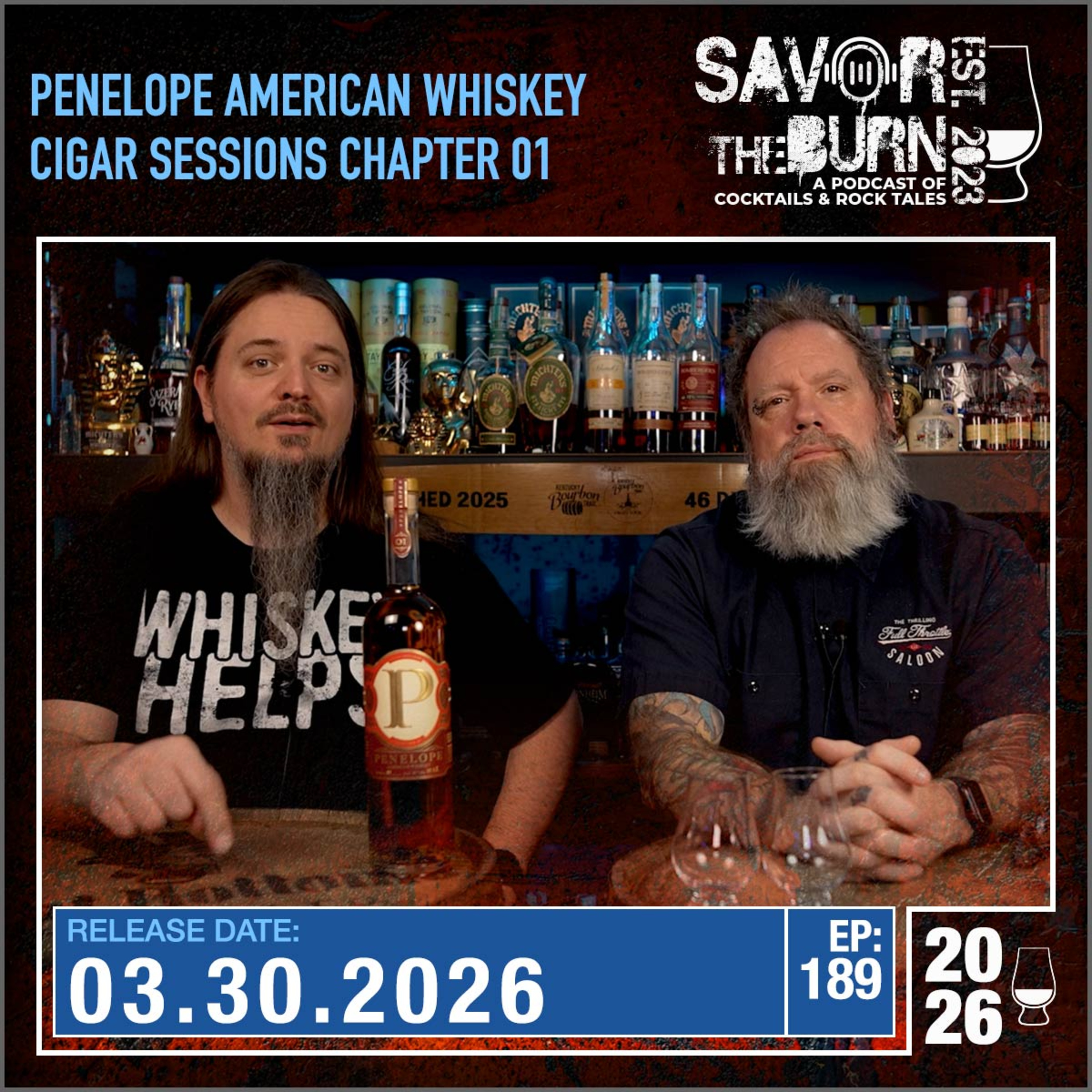 EP 189 - Penelope American Whiskey Cigar Sessions Chapter 01 episode artwork