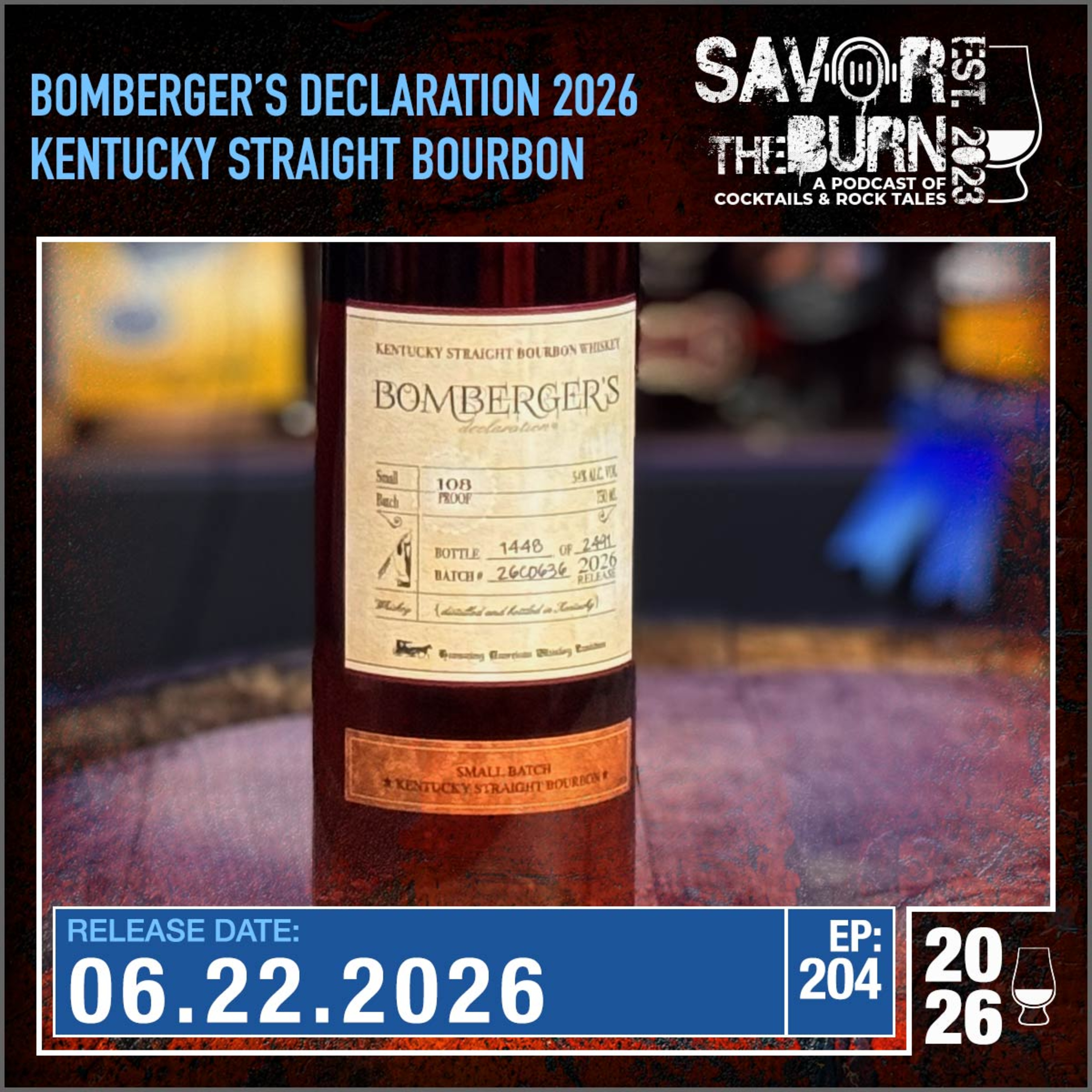 EP 204 - Another from the Michter's Legacy series, Bomberger's Declaration Kentucky Straight Bourbon episode artwork