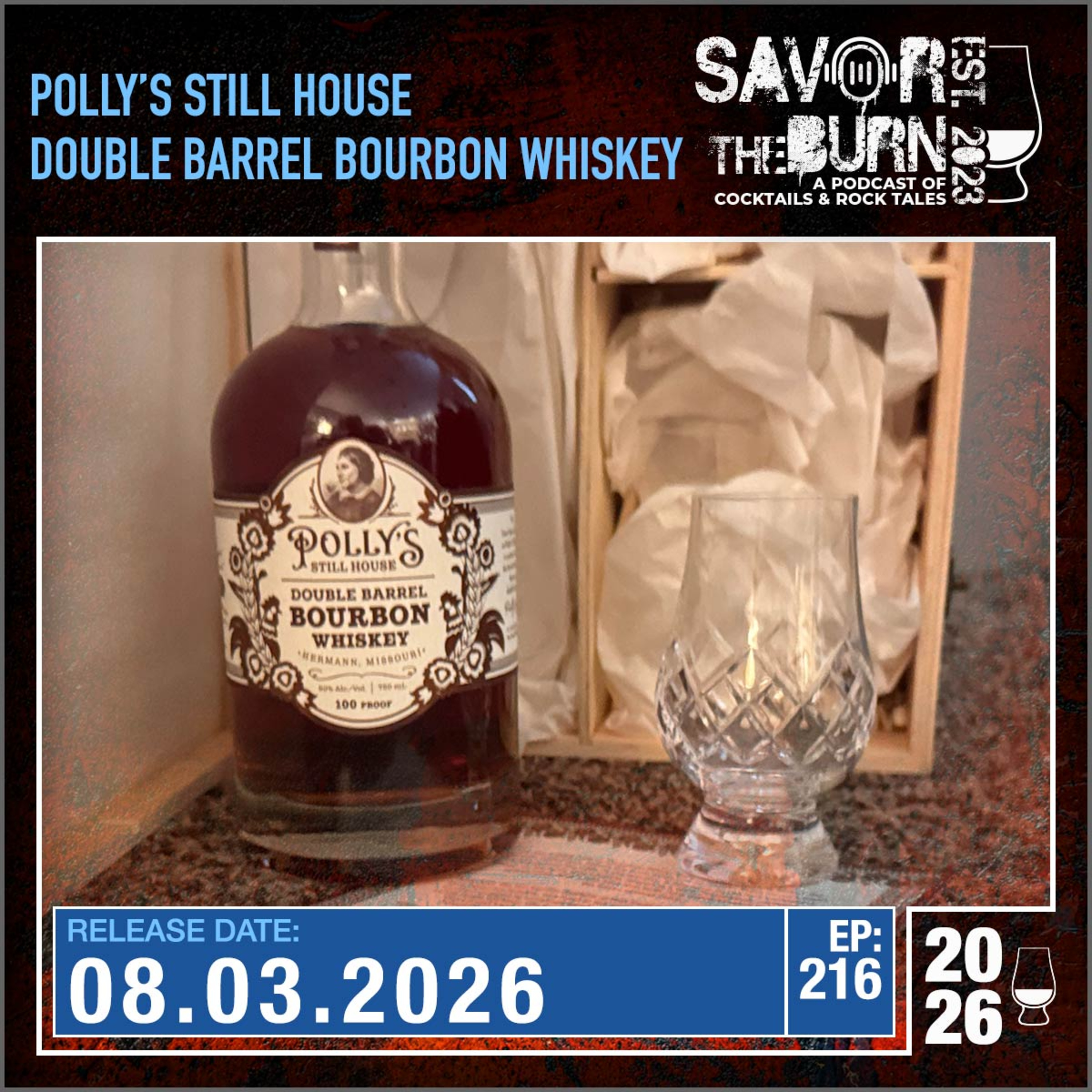 EP 216 - Polly's Still House Double Barrel Bourbon Whiskey from Hermann, MO episode artwork
