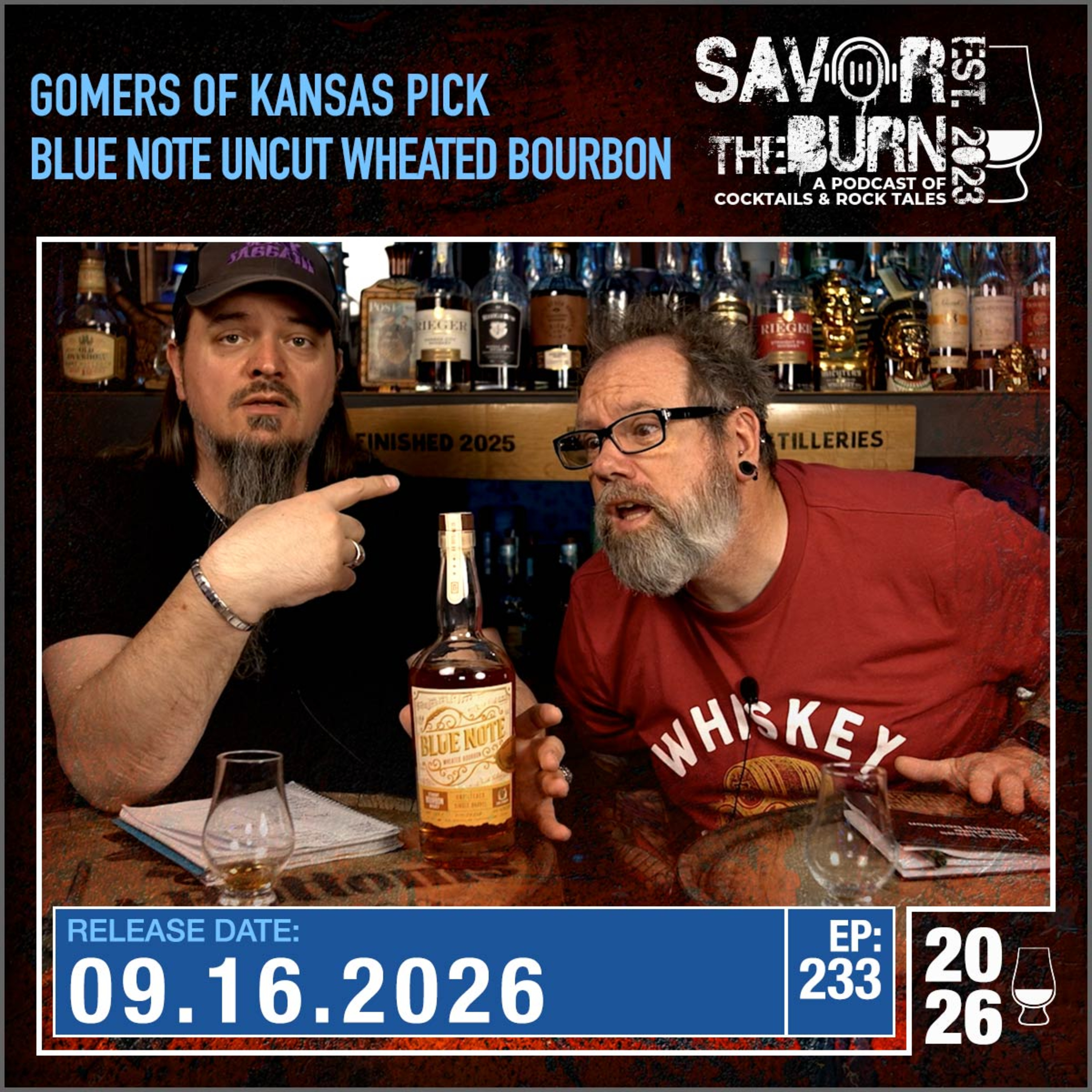 EP 233 - Blue Note Uncut Wheated Straight Bourbon Whiskey Single Barrel picked by Gomers of Kansas episode artwork