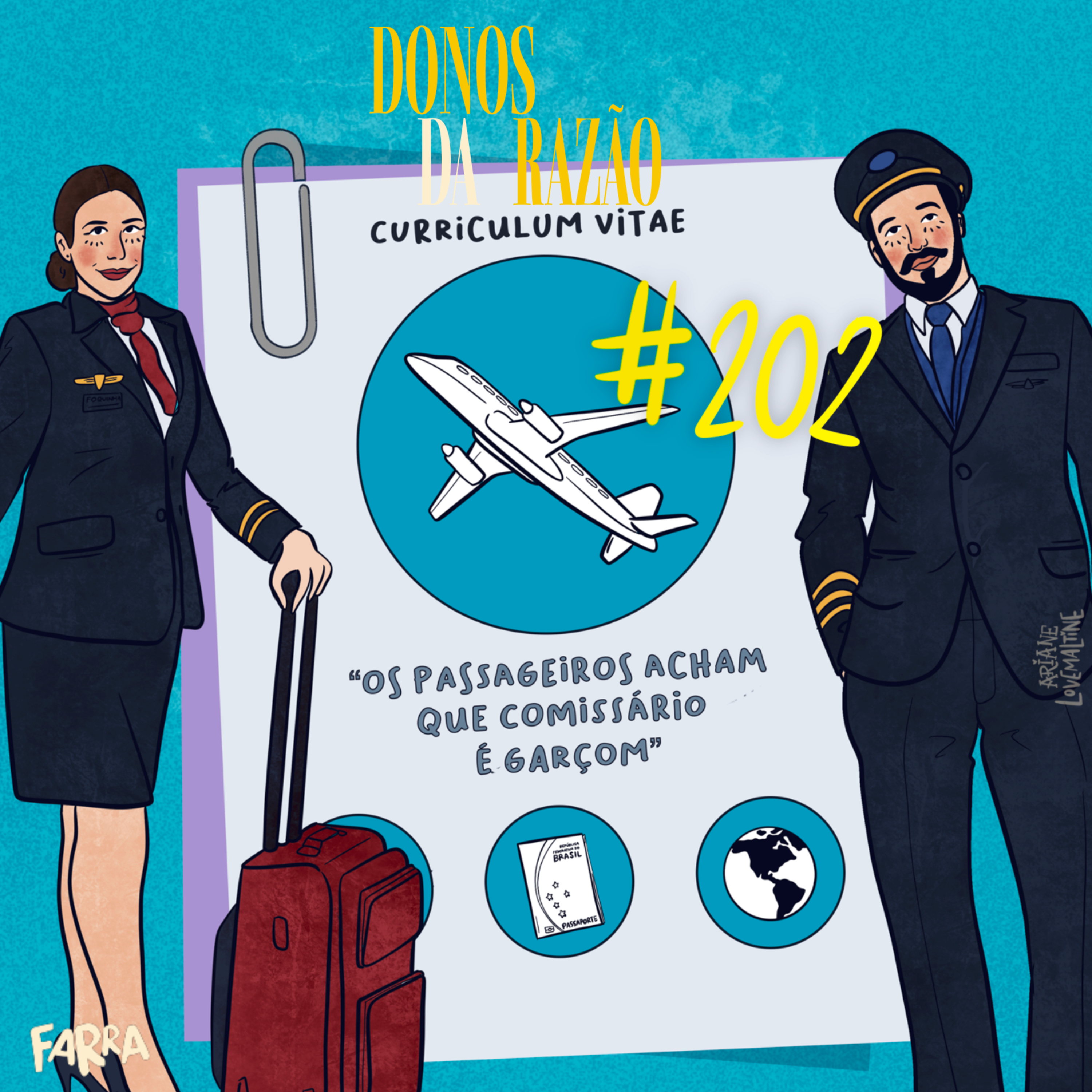 #202 - “Os passageiros acham que comissário é garçom” | Donos da Profissão episode artwork