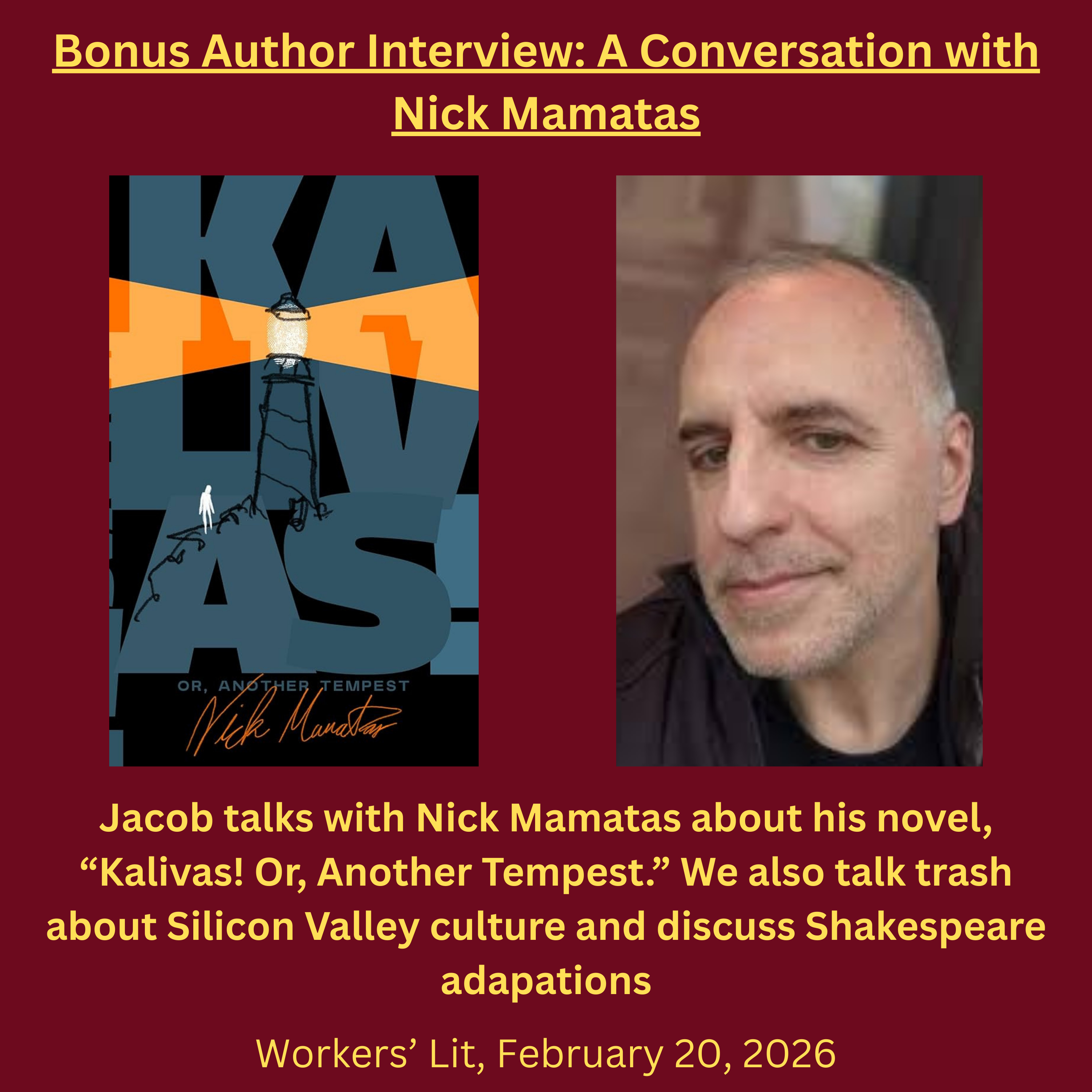 Bonus Author Interview: Nick Mamatas
