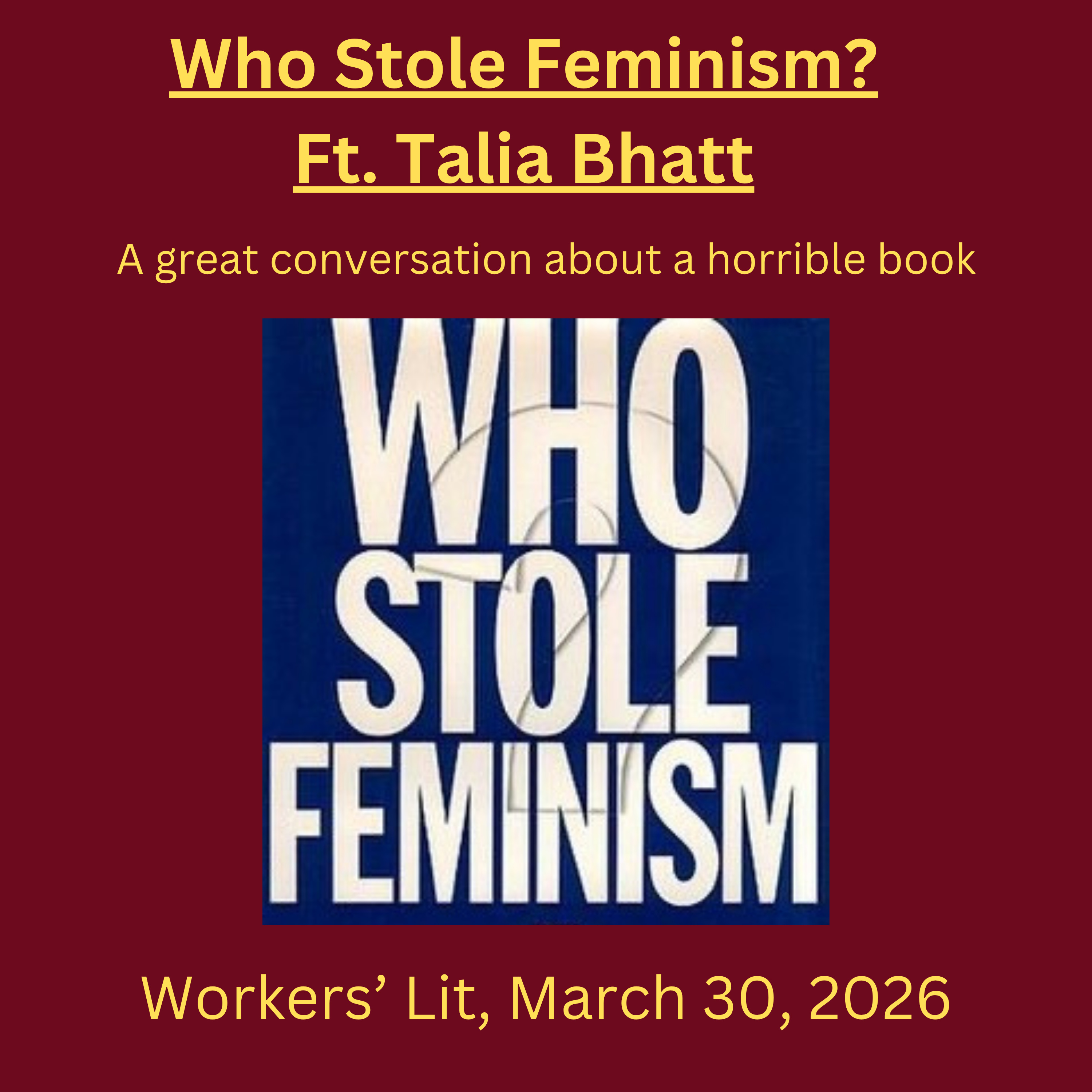 Who Stole Feminism? Ft. Talia Bhatt