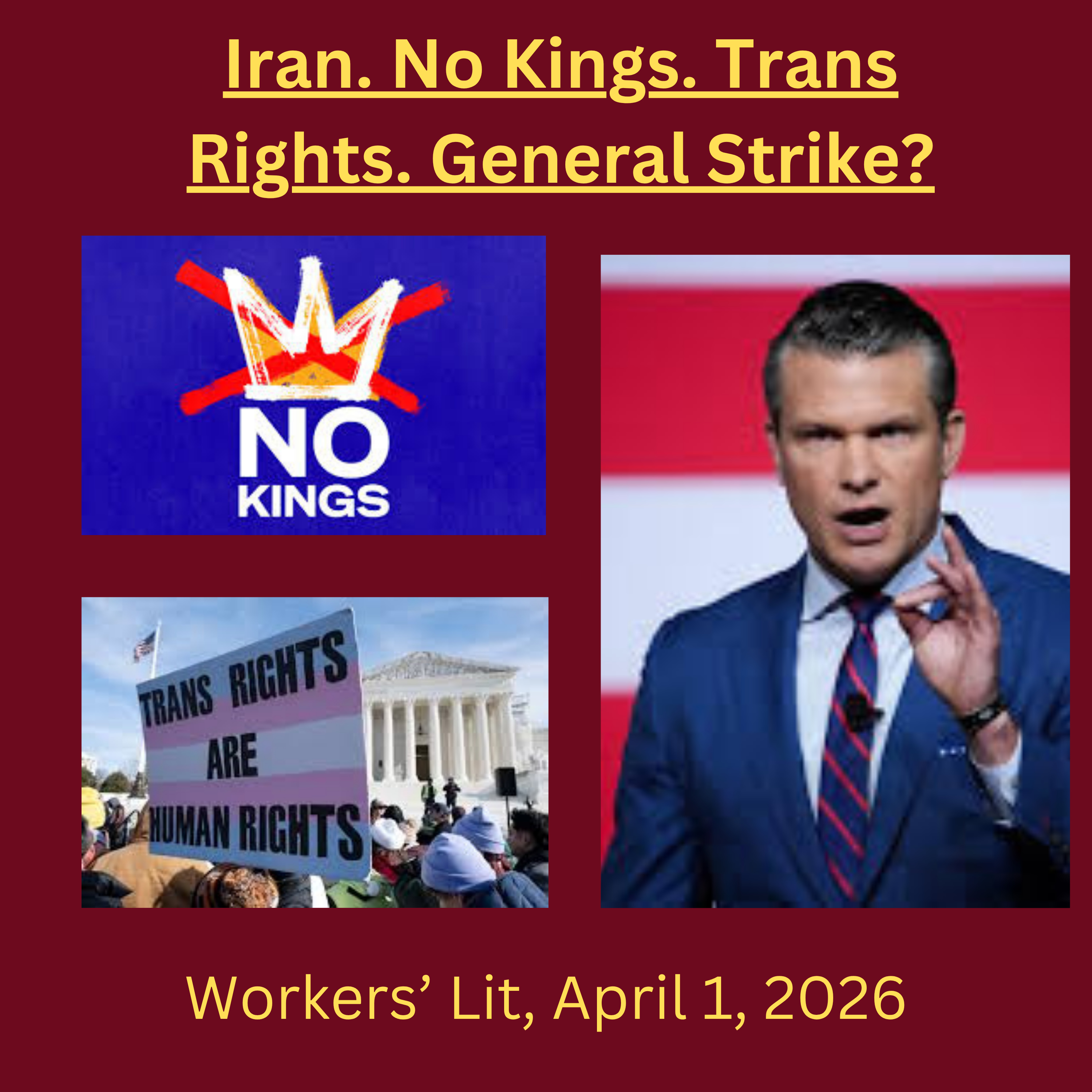 Iran. No Kings. Trans Rights. General Strike?