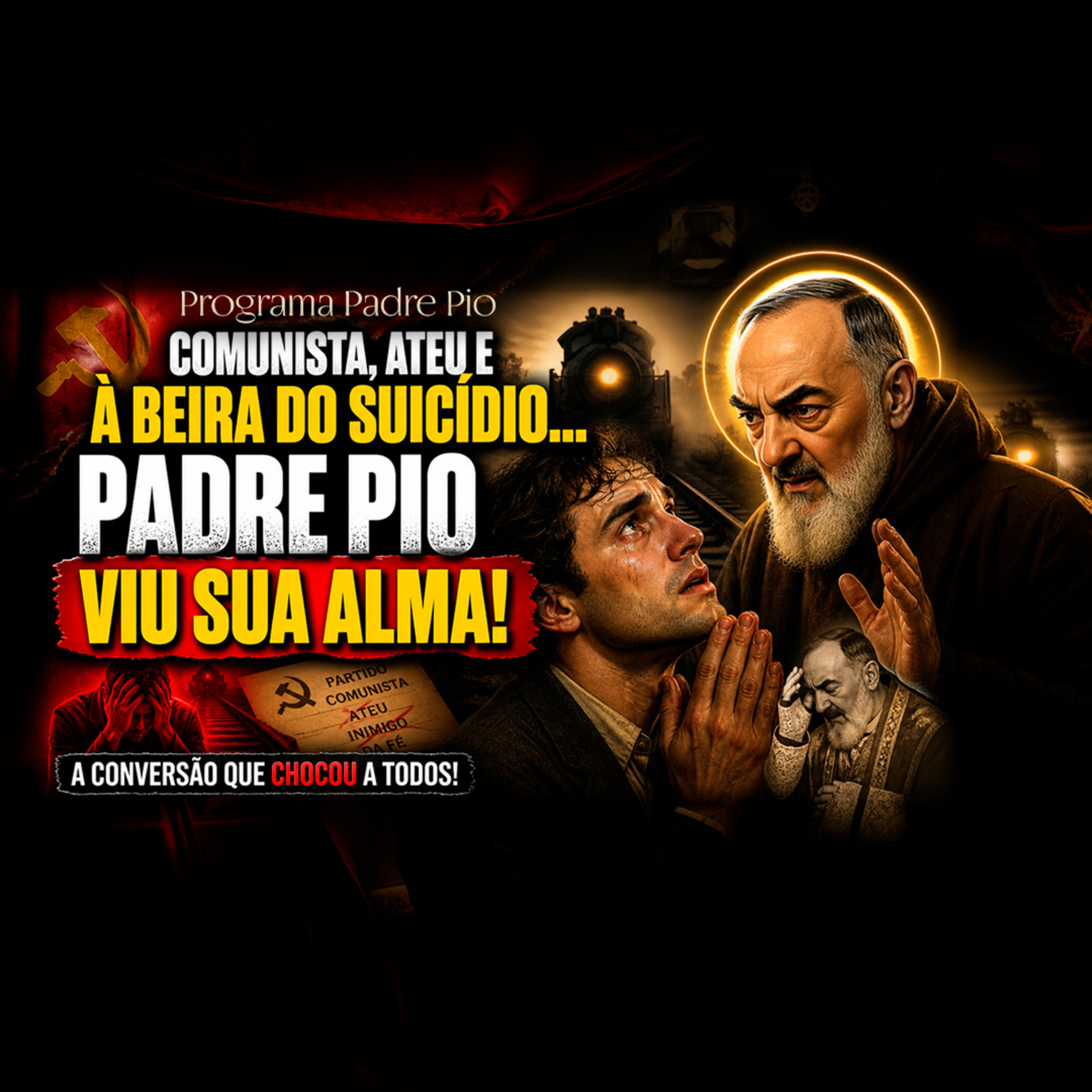 COMUNISTA, ATEU E À BEIRA DO SUICÍDIO: PADRE PIO VIU SUA ALMA episode artwork