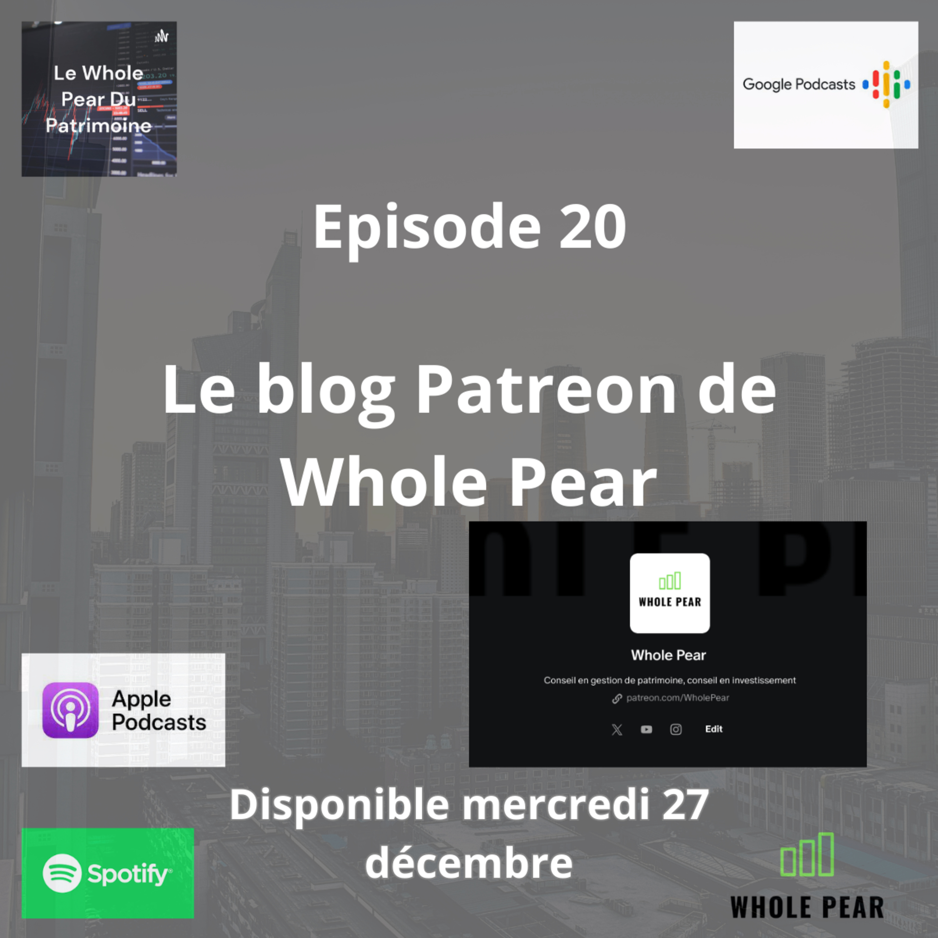 #20 Le Patreon de Whole Pear episode artwork