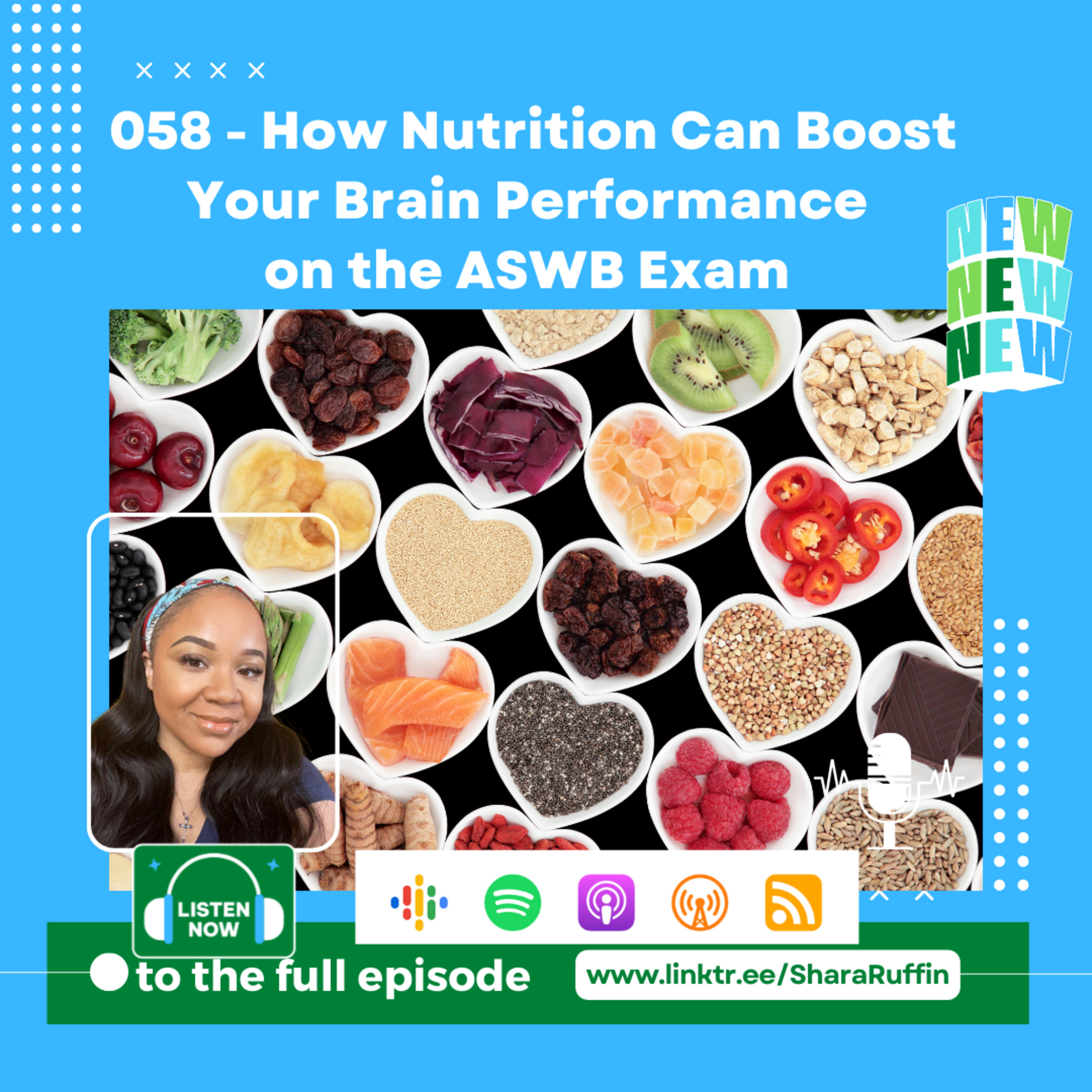 058 - How Nutrition Can Boost Your Brain Performance on the ASWB Exam episode artwork