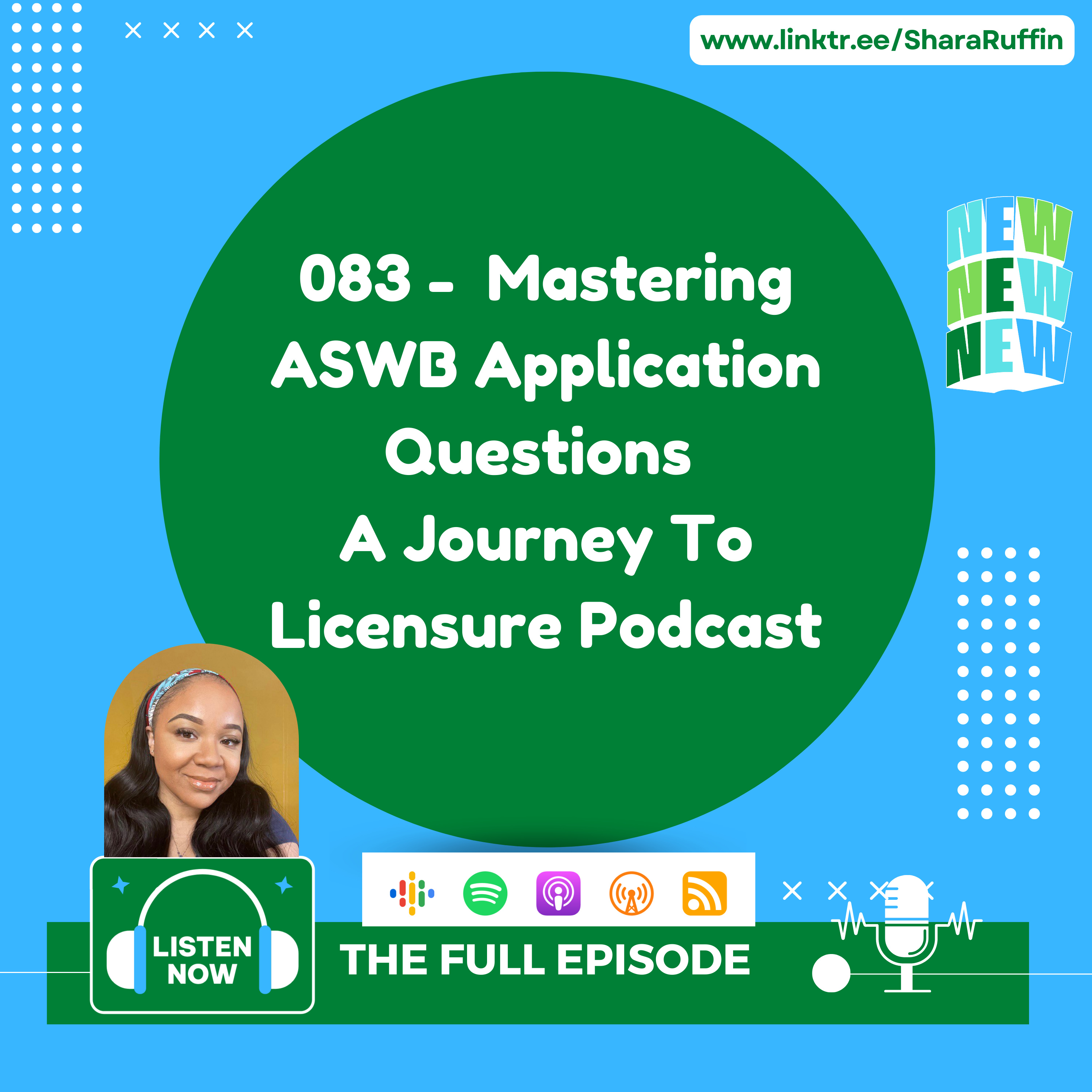 083 - Mastering ASWB Application Questions A Journey To Licensure Podcast episode artwork