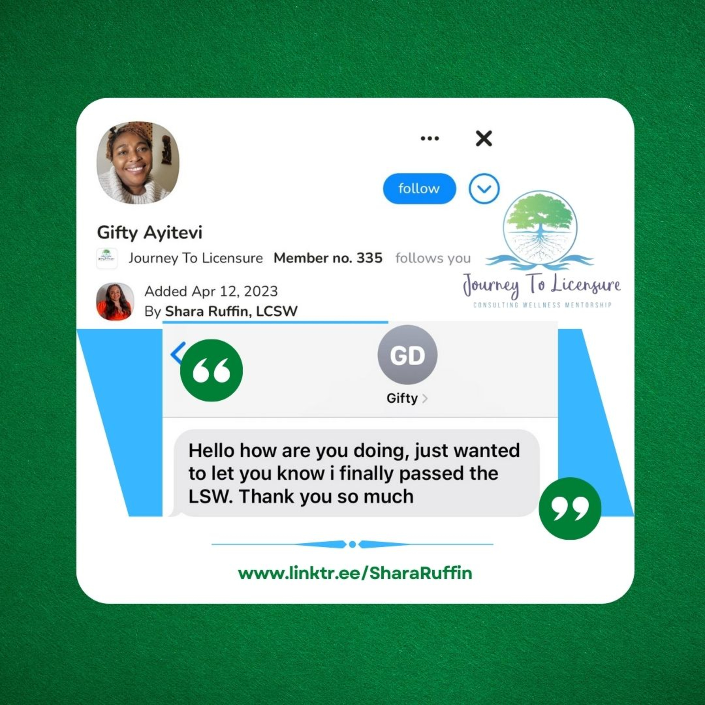 088 - Overcoming Testing Anxiety Gifty's Path to Mastering Licensure episode artwork