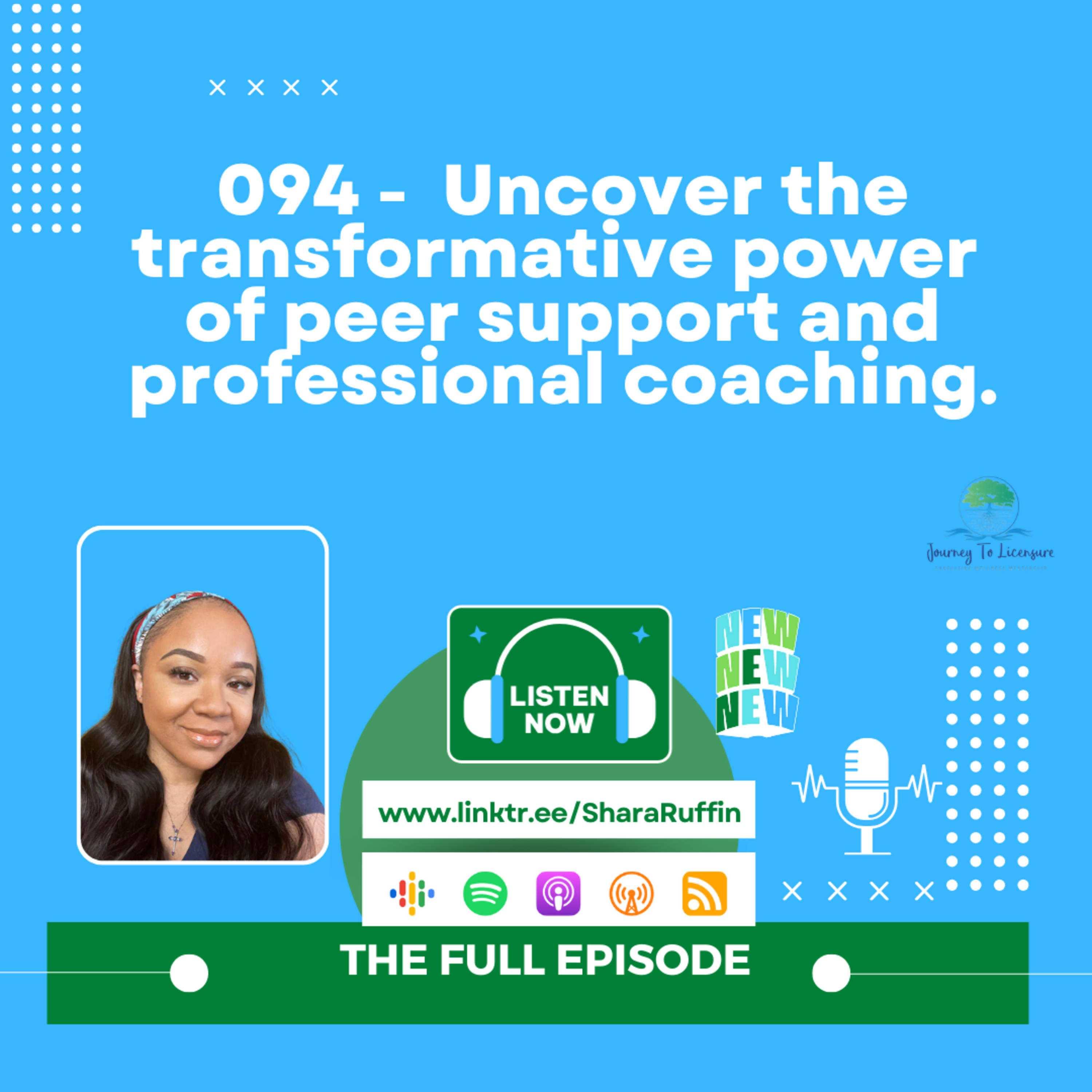 094 - Uncover the transformative power of peer support and professional coaching. episode artwork