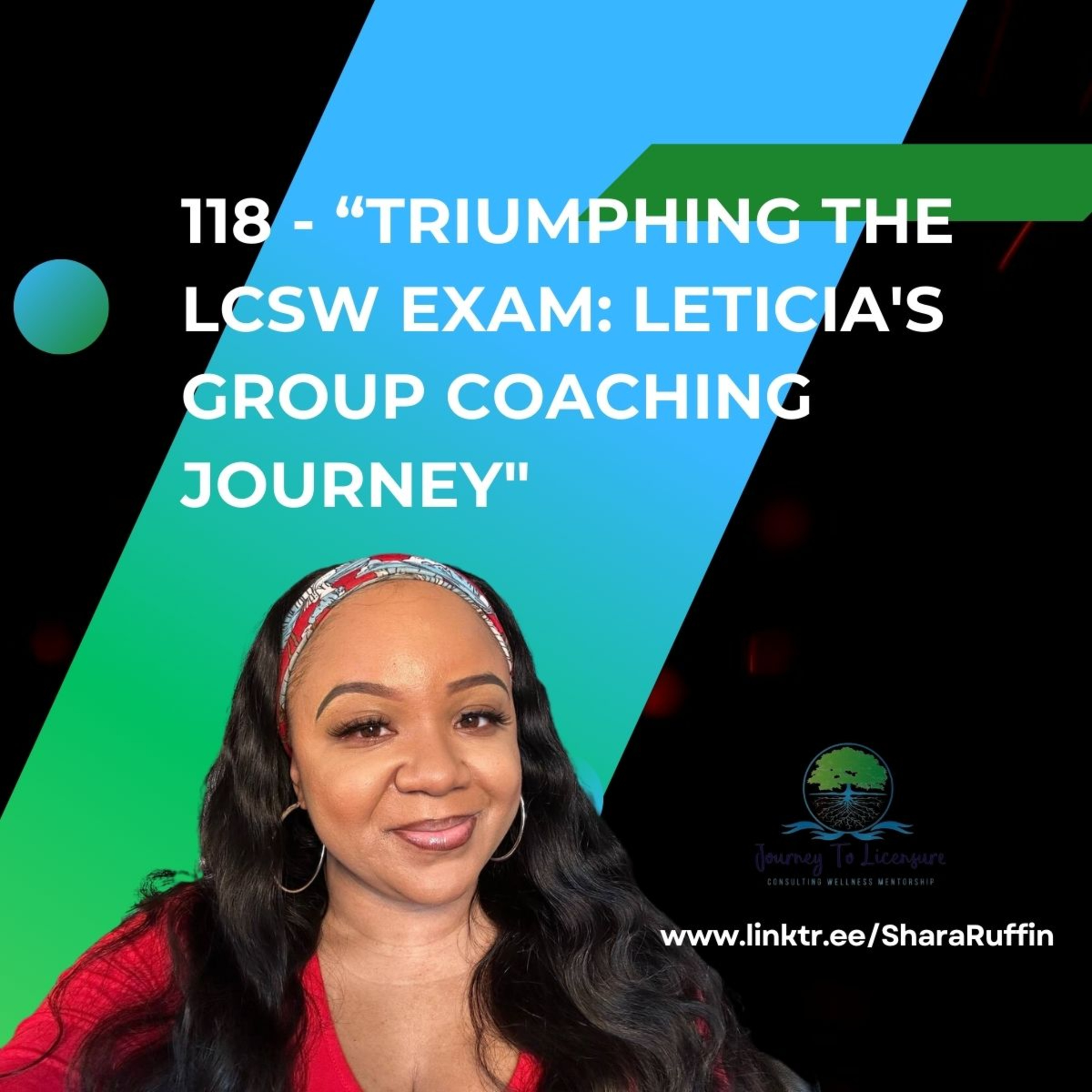 118 - Triumphing the LCSW Exam: Leticia's Group Coaching Journey" episode artwork