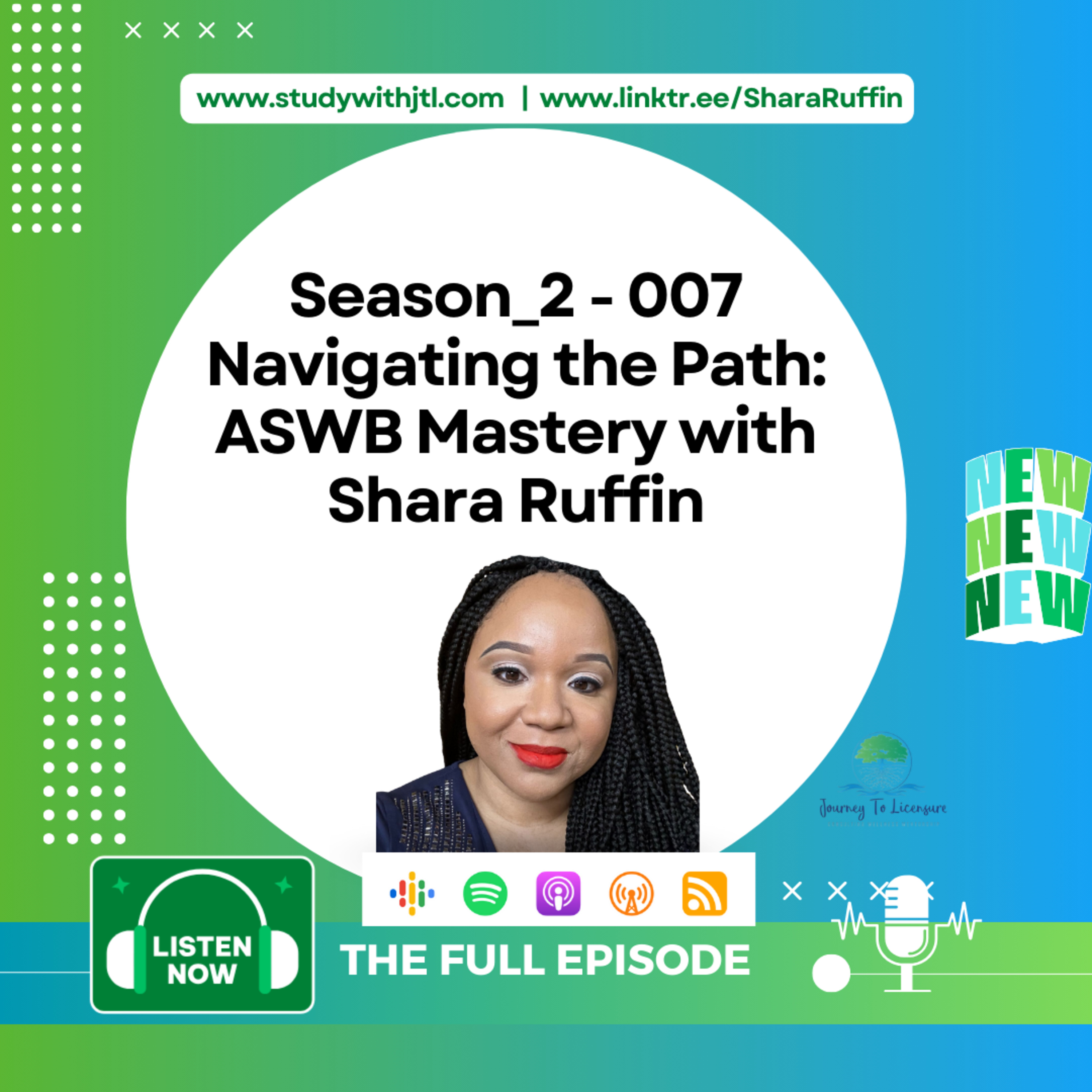 Season_2 - 007 -Navigating the Path: ASWB Mastery with Shara Ruffin episode artwork