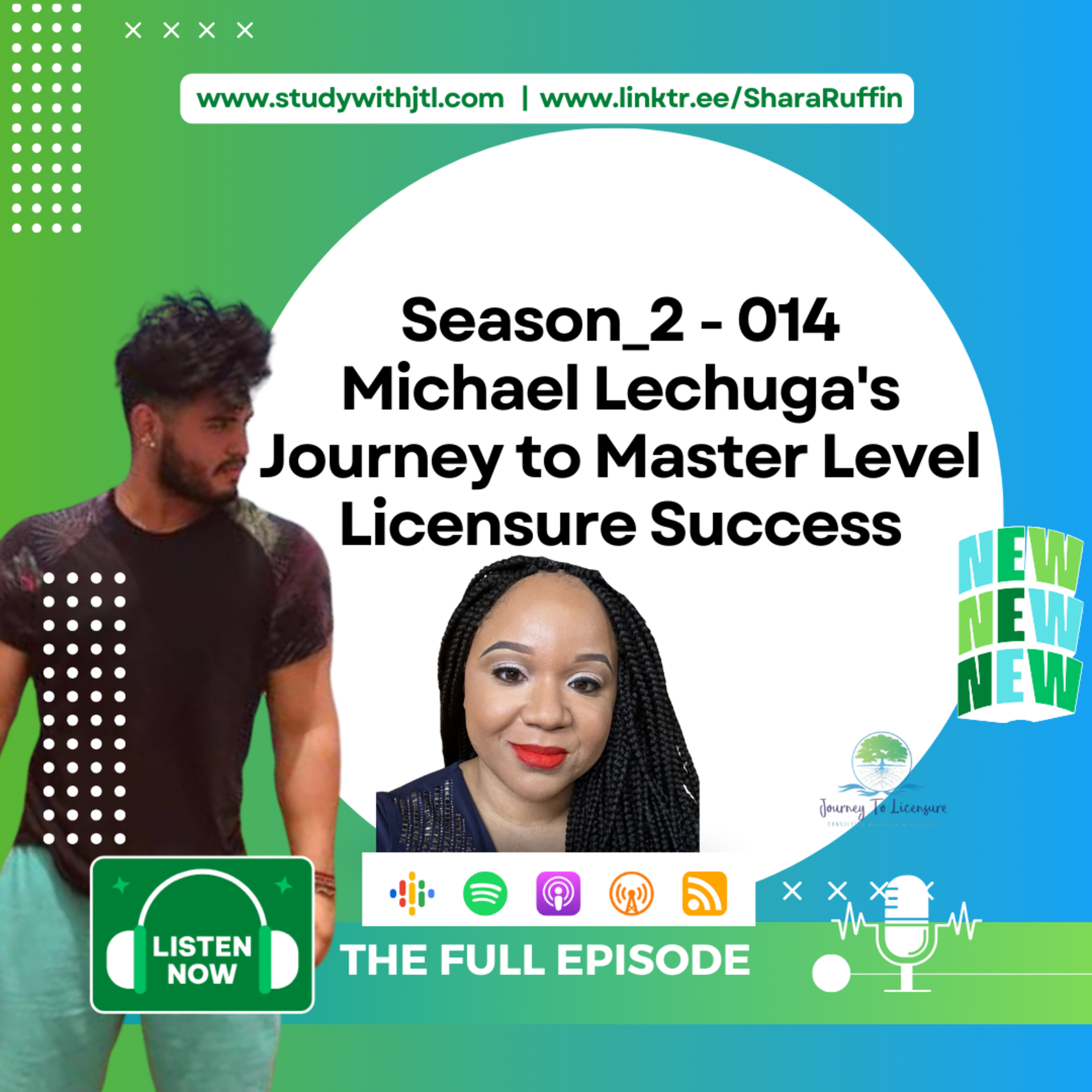 Season_2 - 014 - Michael Lechuga's Journey to Master Level Licensure Success  episode artwork