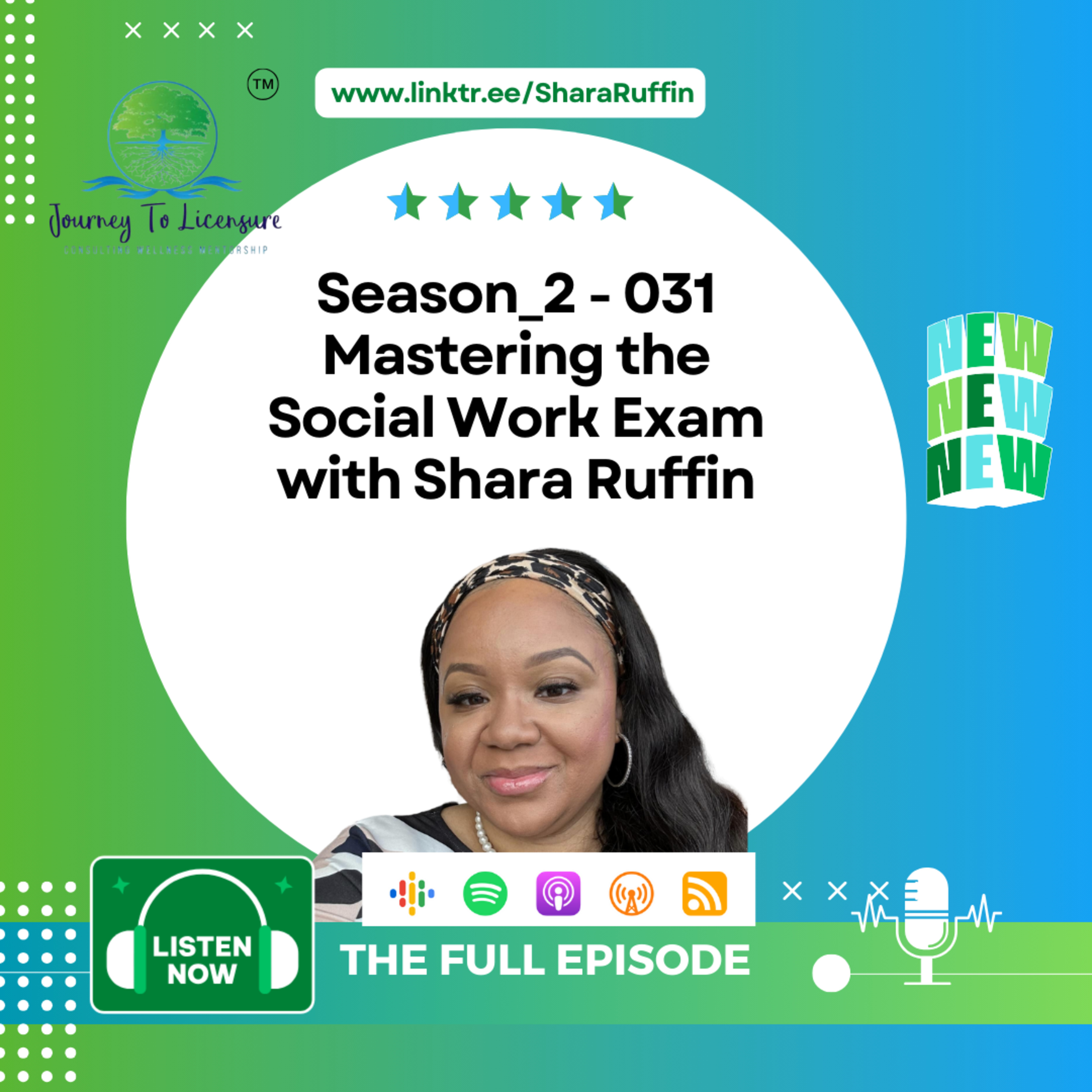 Season_2 - 031 - Mastering the Social Work Exam with Shara Ruffin episode artwork